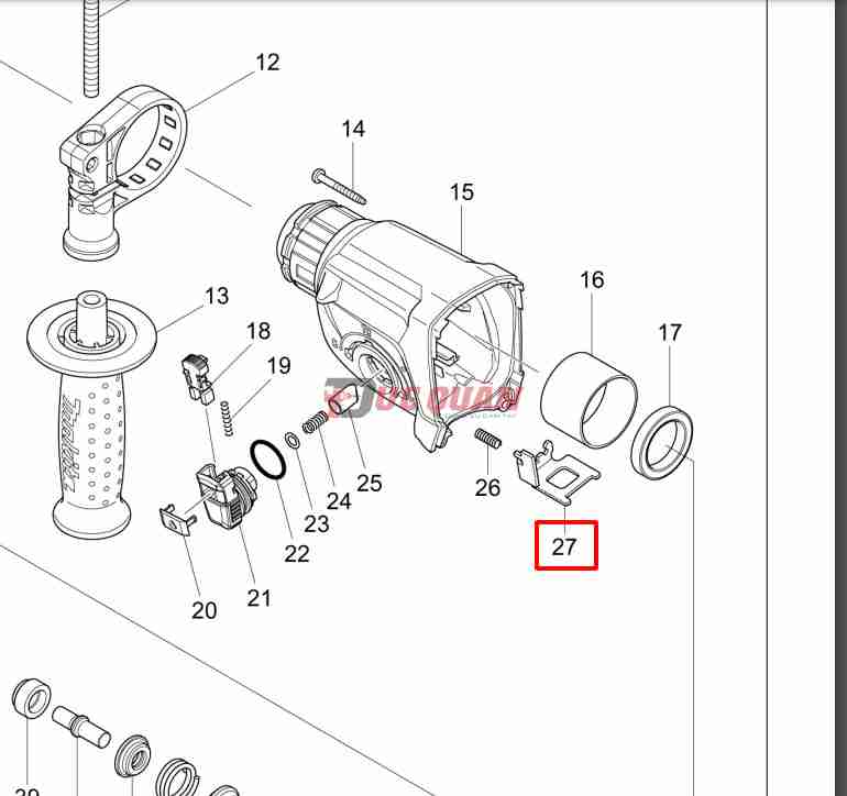 Miếng gài chuyển chế độ máy bê tông MAKITA DHR242/DHR244