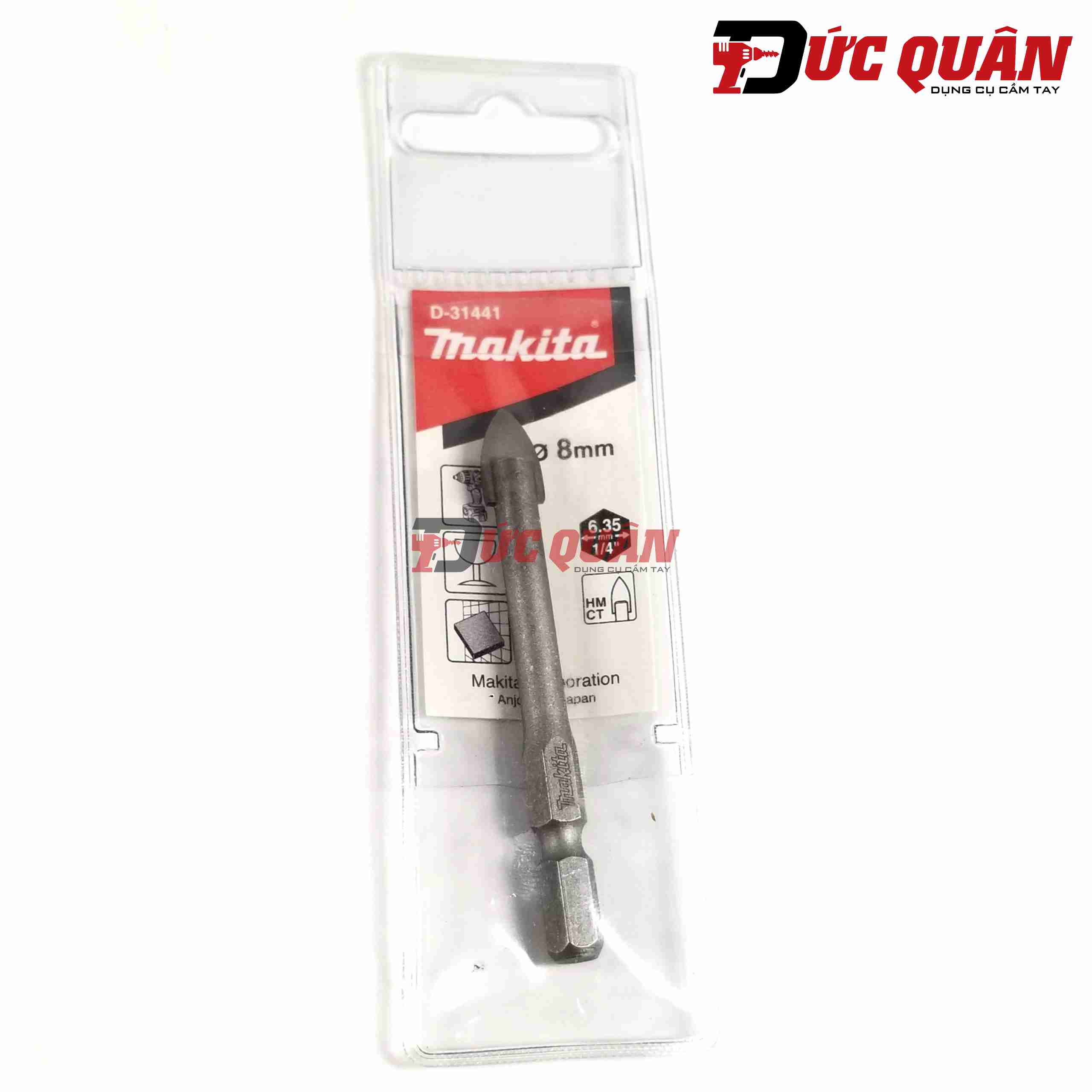 Mũi khoan gạch men, khoan kính, chân lục giác MAKITA