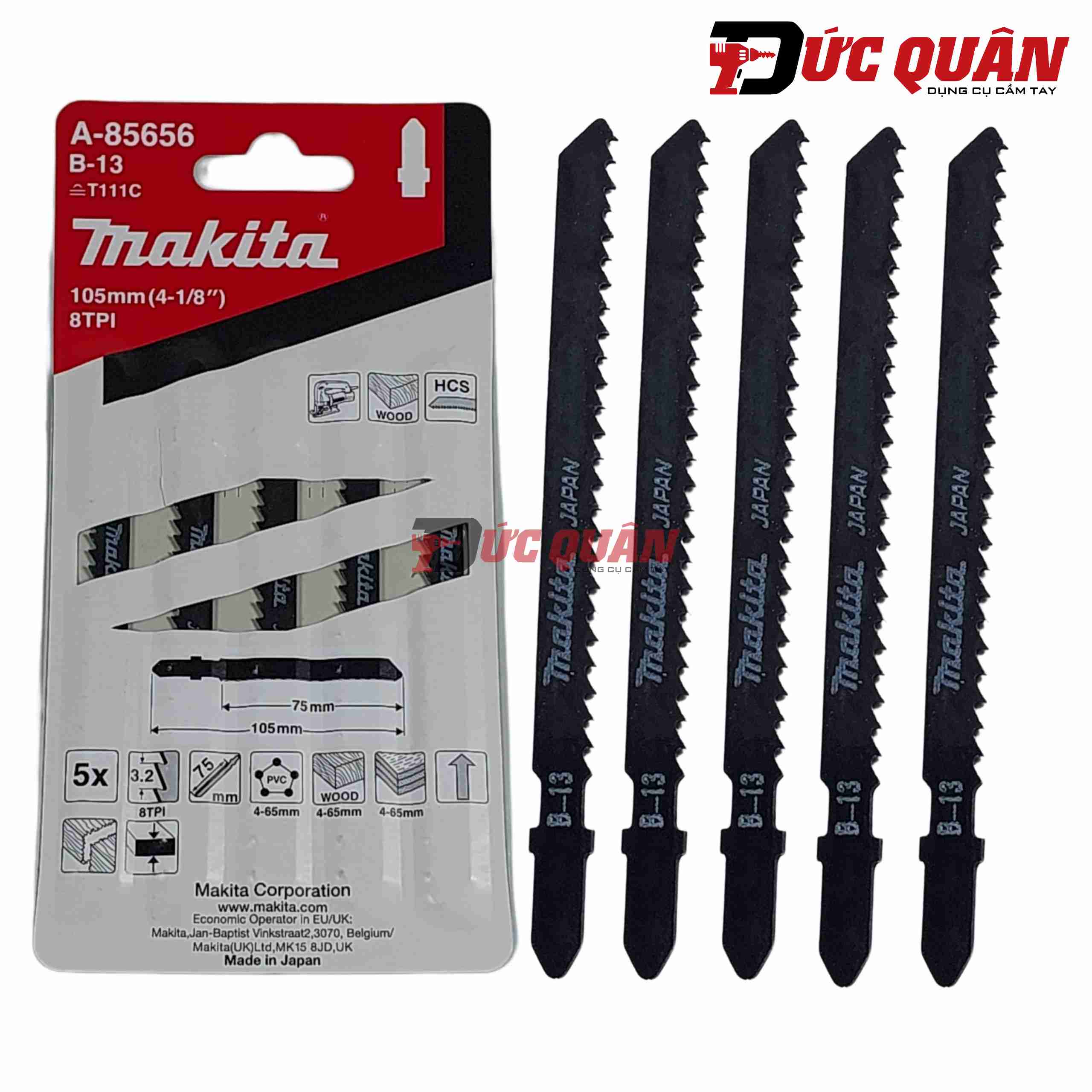 Lưỡi cưa lọng B-13 Makita A-85656 (1 lưỡi)