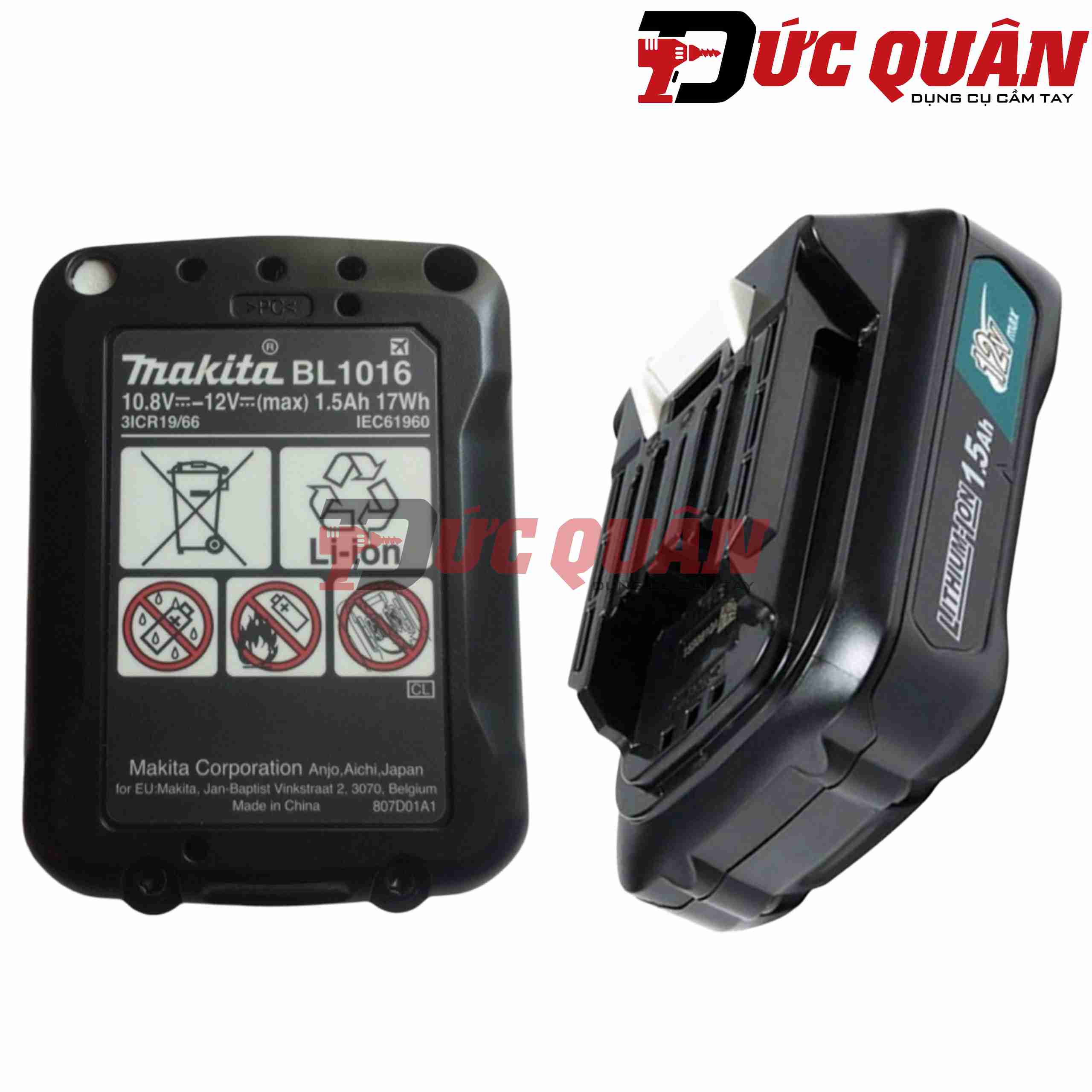 Pin 12v Max-1.5Ah Lithium-ion Makita BL1016