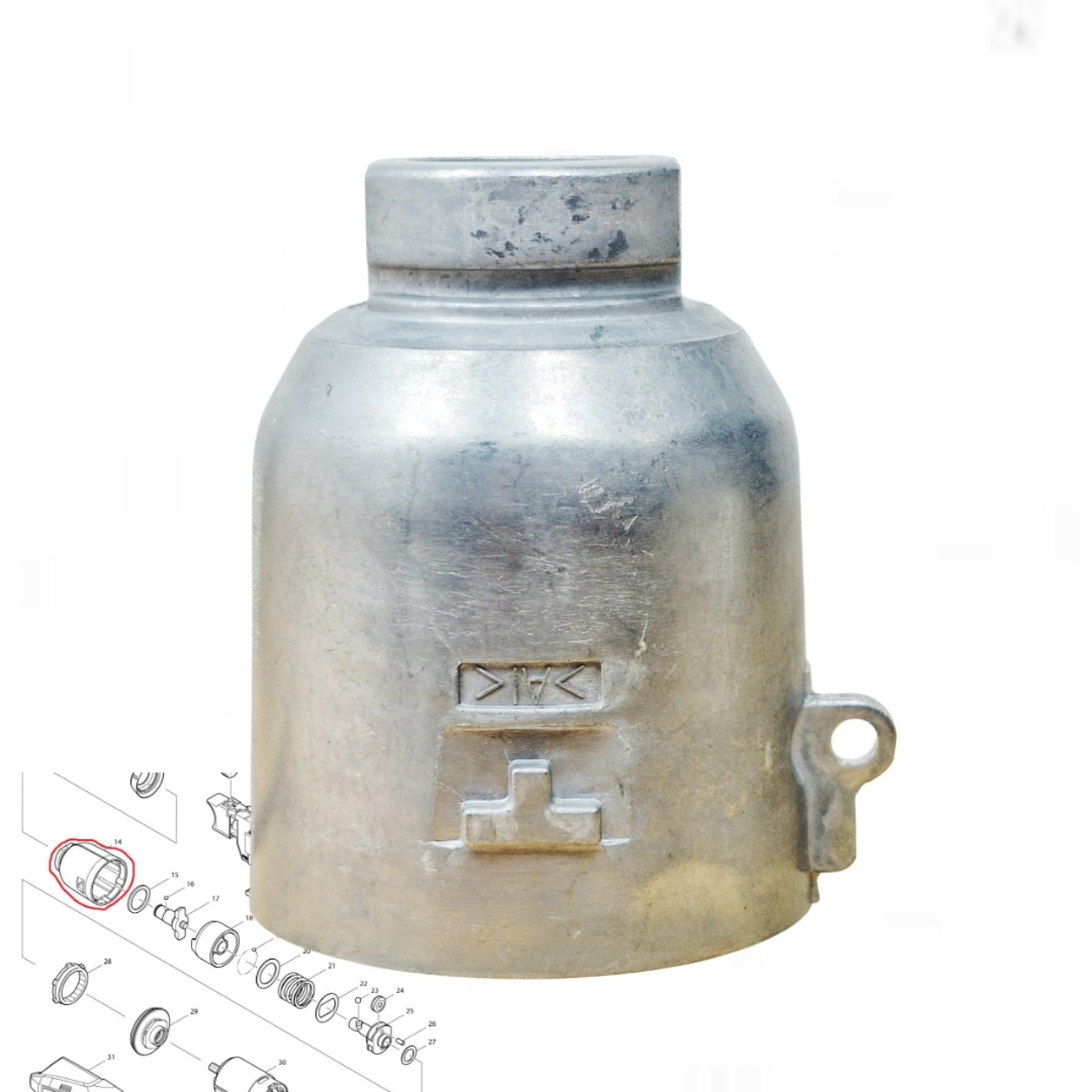 Hộp nhôm máy bắn vít Makita TD0100F 158898-0