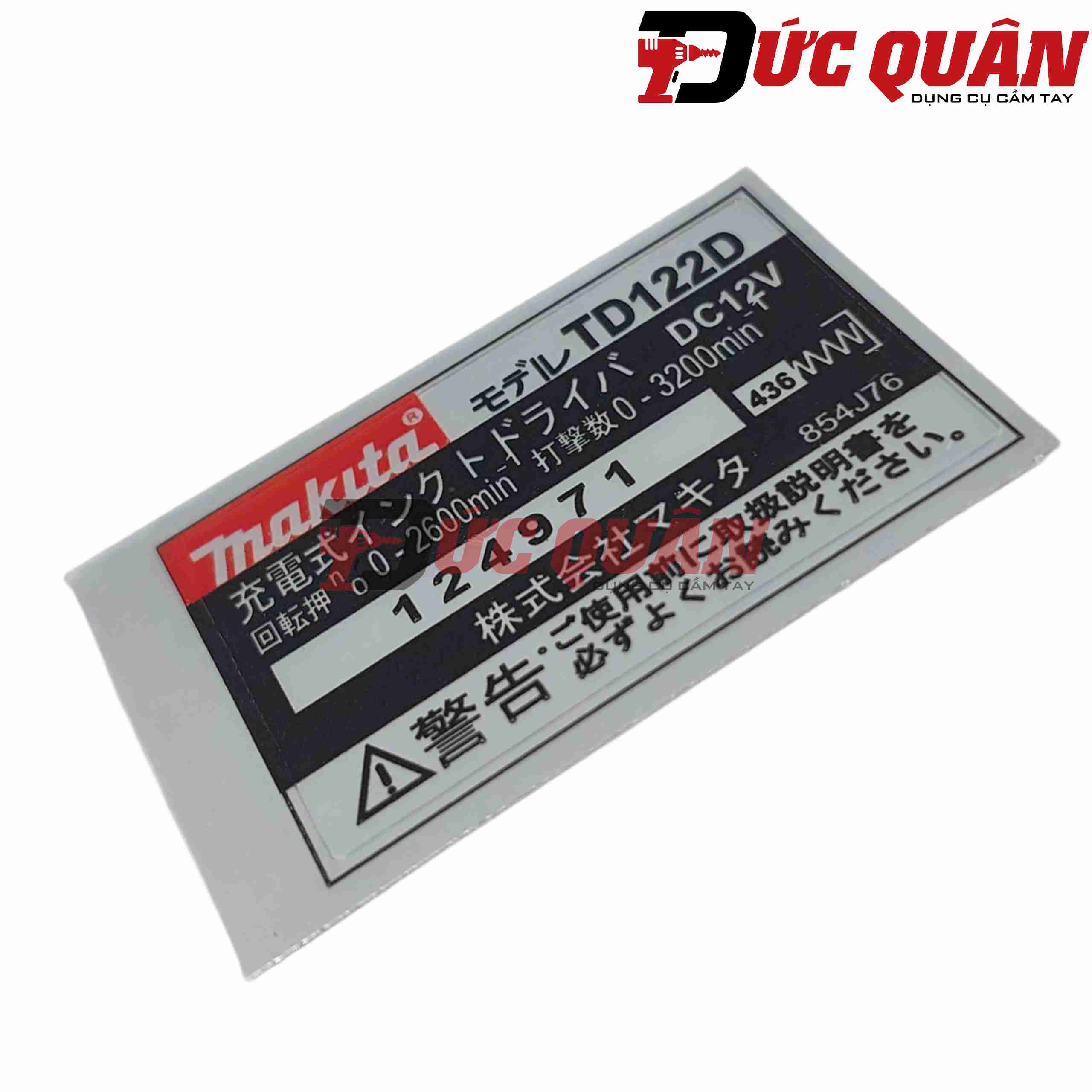 Tem dùng cho máy bắn vít TD122D