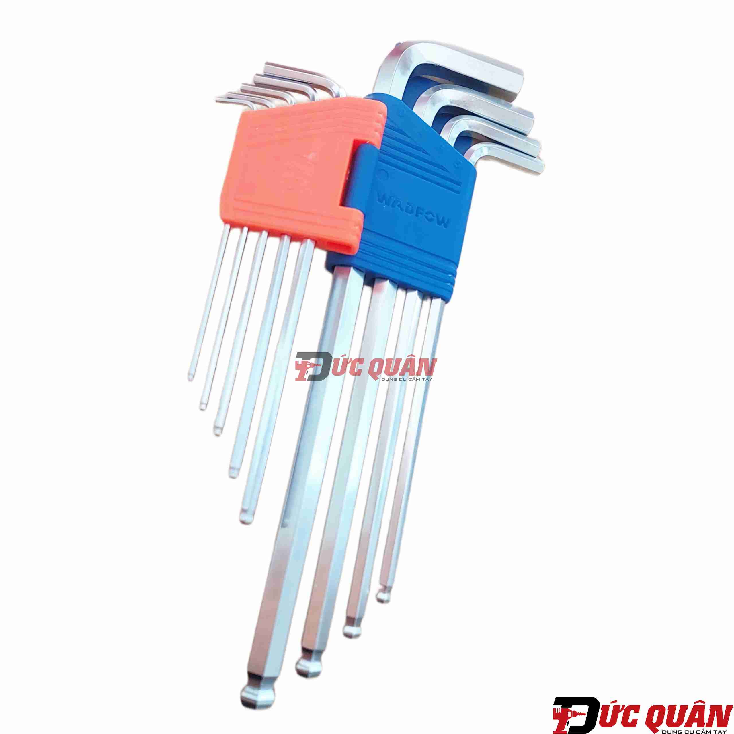 Bộ 9 đầu lục giác bi tròn dài ( 1.5-10mm ) WADFOW