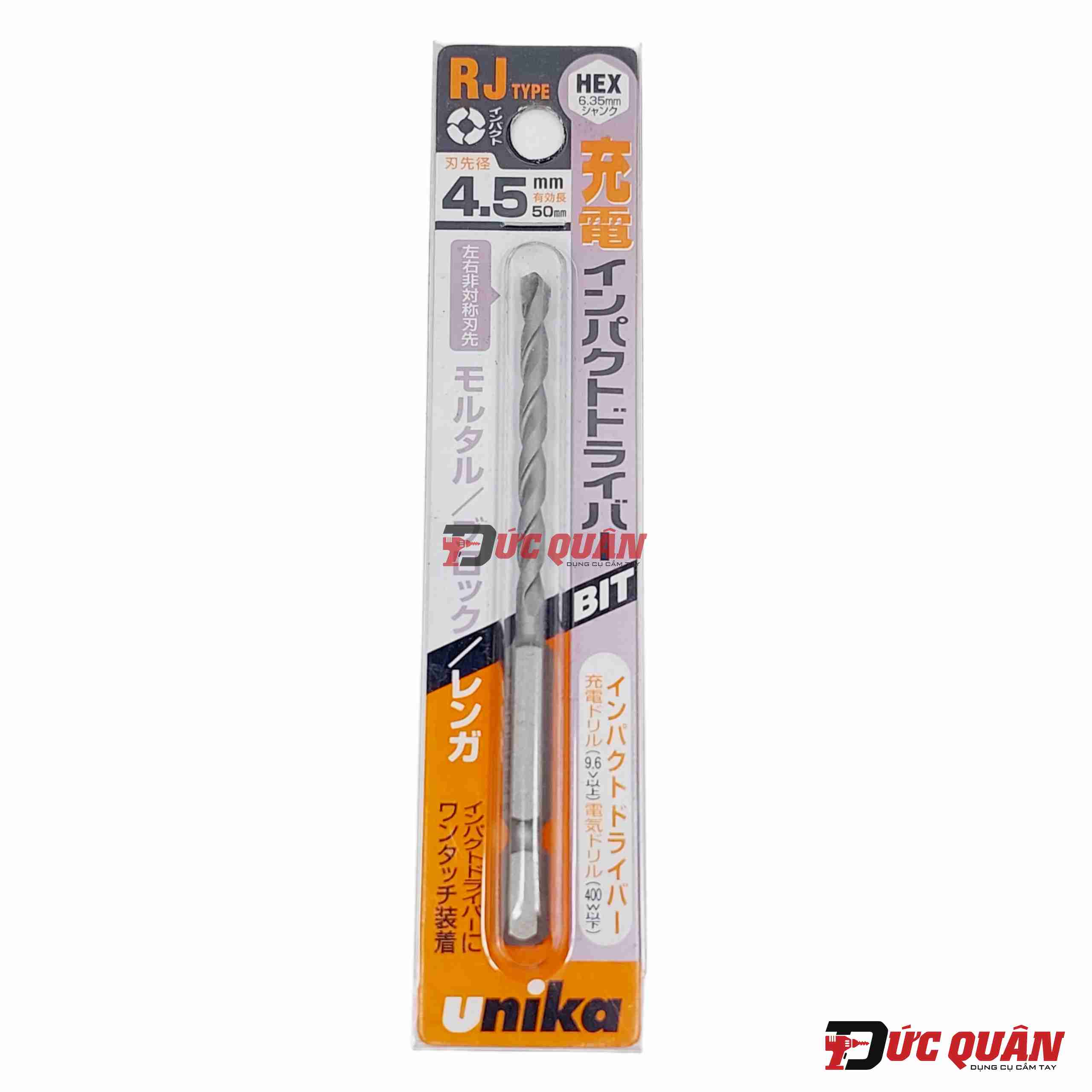 Mũi khoan tường chân lục giác Unika RJ ( Full size )