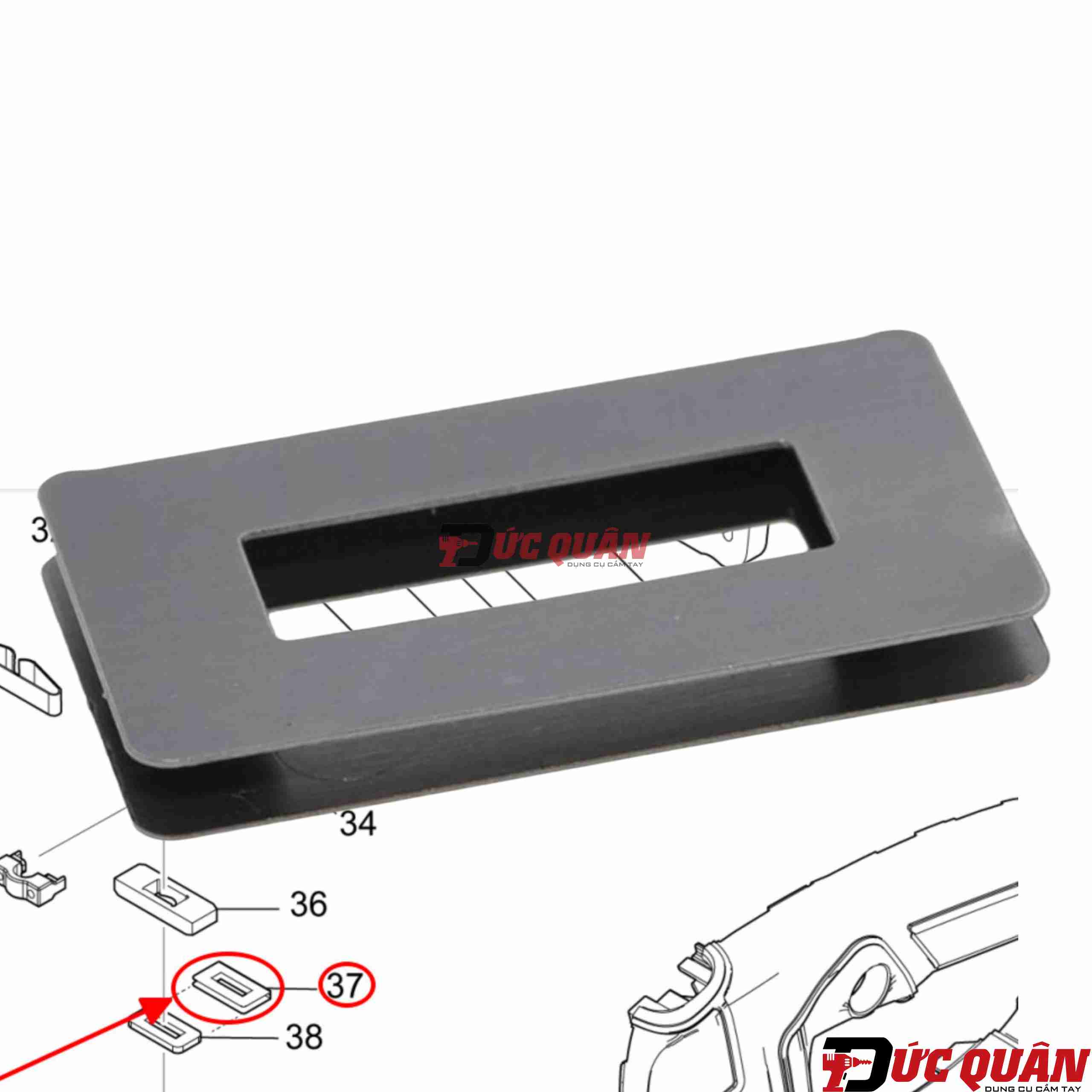 Miếng thép căn thanh trượt máy Makita 4308/ JV103D