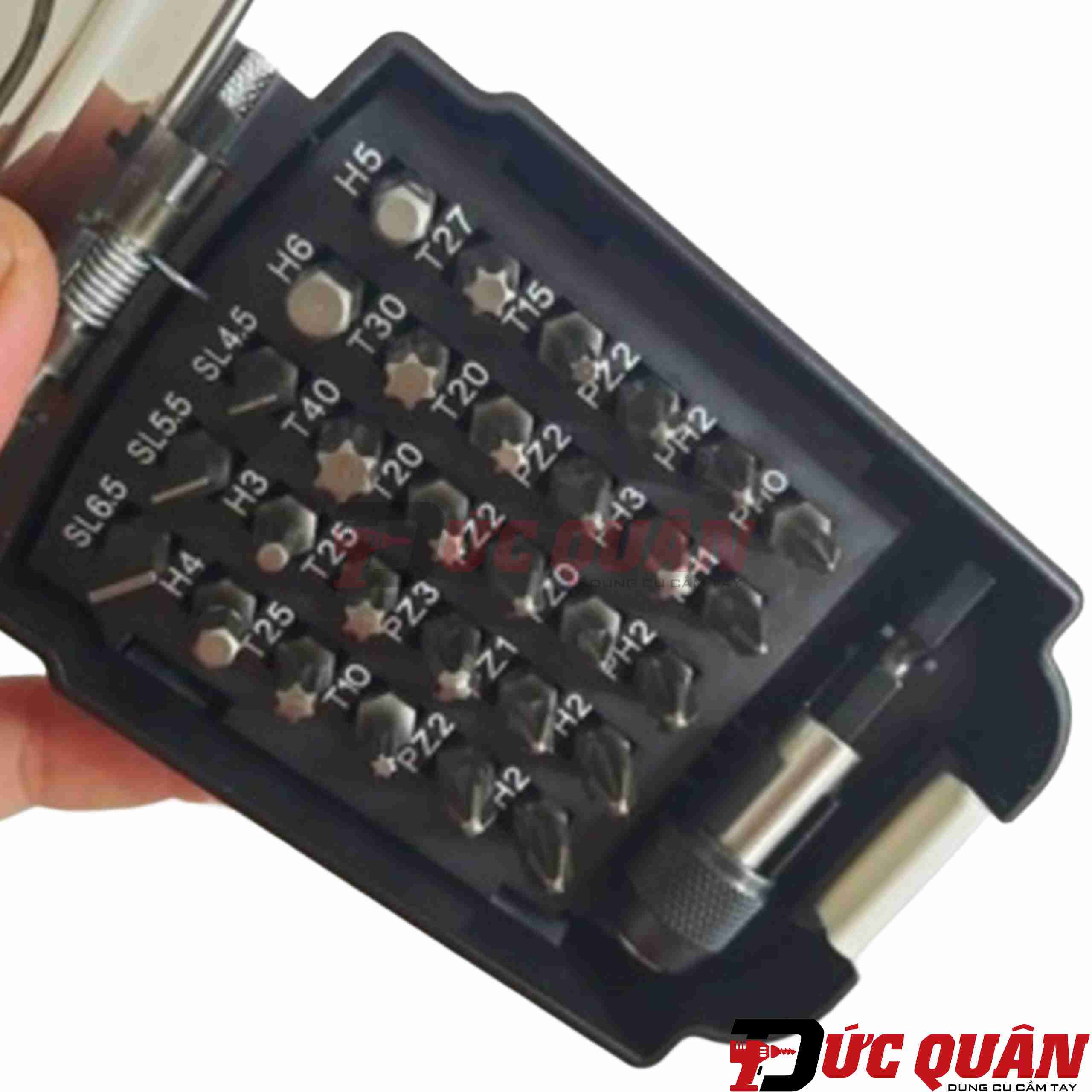 Mũi vít đựng trong hộp hình vỏ pin Makita B-69901 (31 chi tiết/bộ)