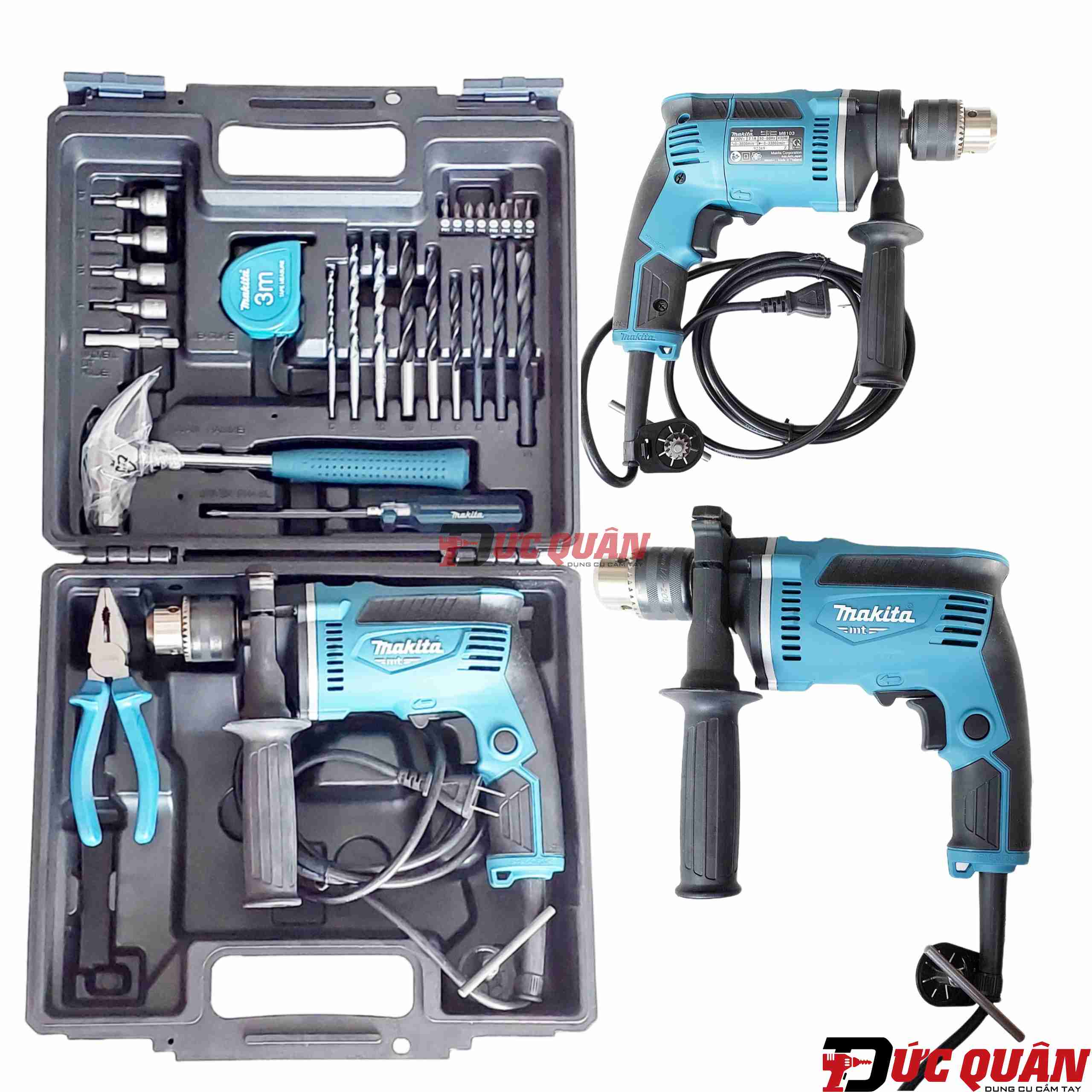 Máy khoan búa ( 26 phụ kiện ) Makita M8103KX2B