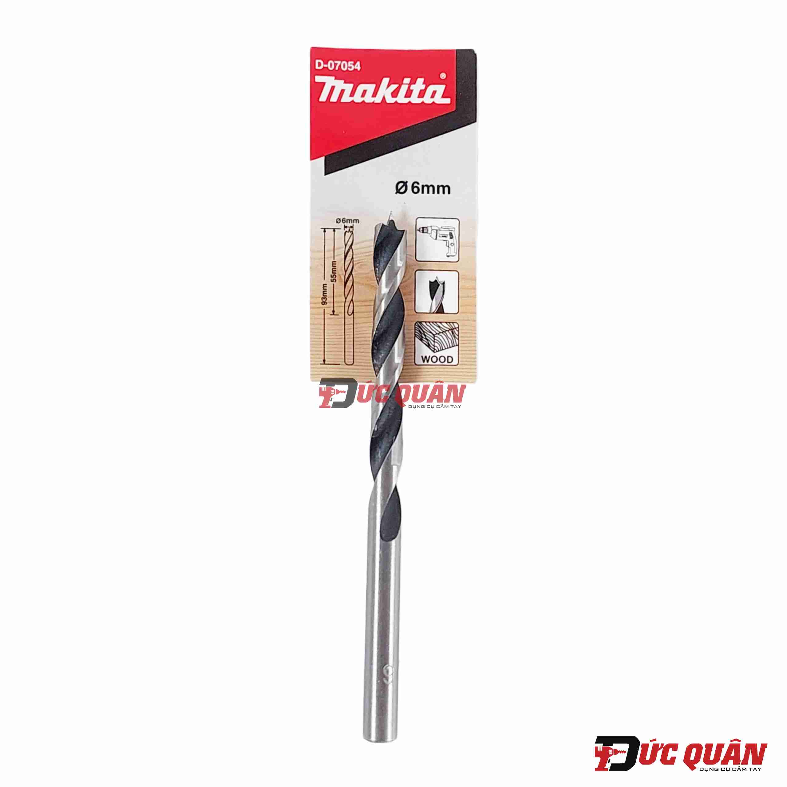Mũi khoan gỗ chuôi tròn ( 3.0-10mm ) Makita