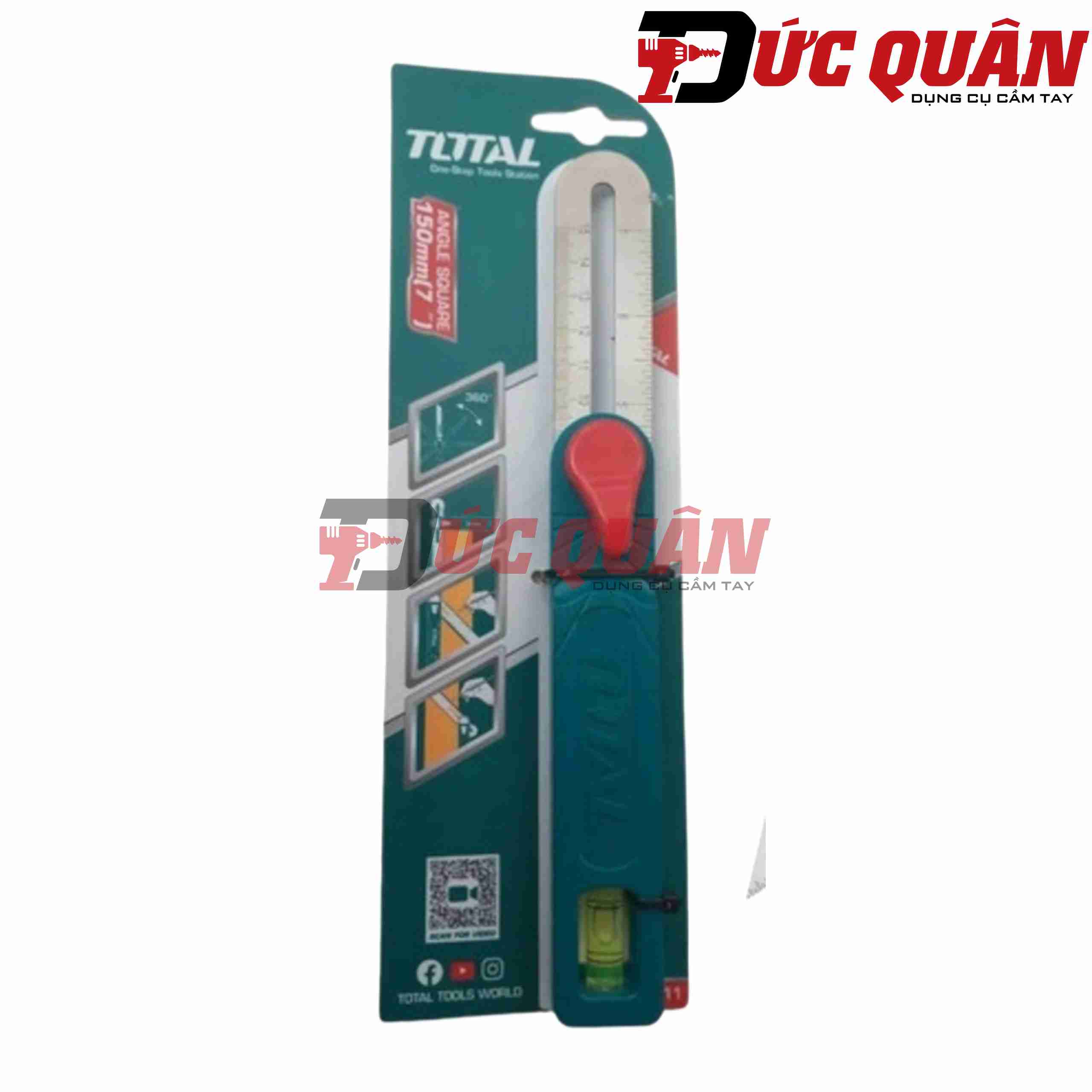 Thước đo góc vuông ( 150mm ) Total TAHS181511