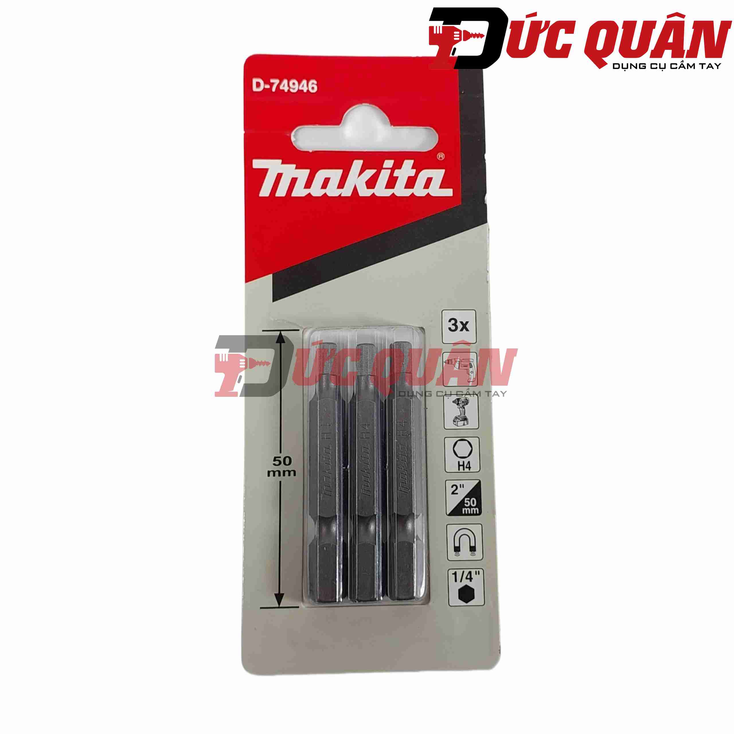 Lục giác ( H3, H4, H5, H6mm ) Makita ( 1 đầu )