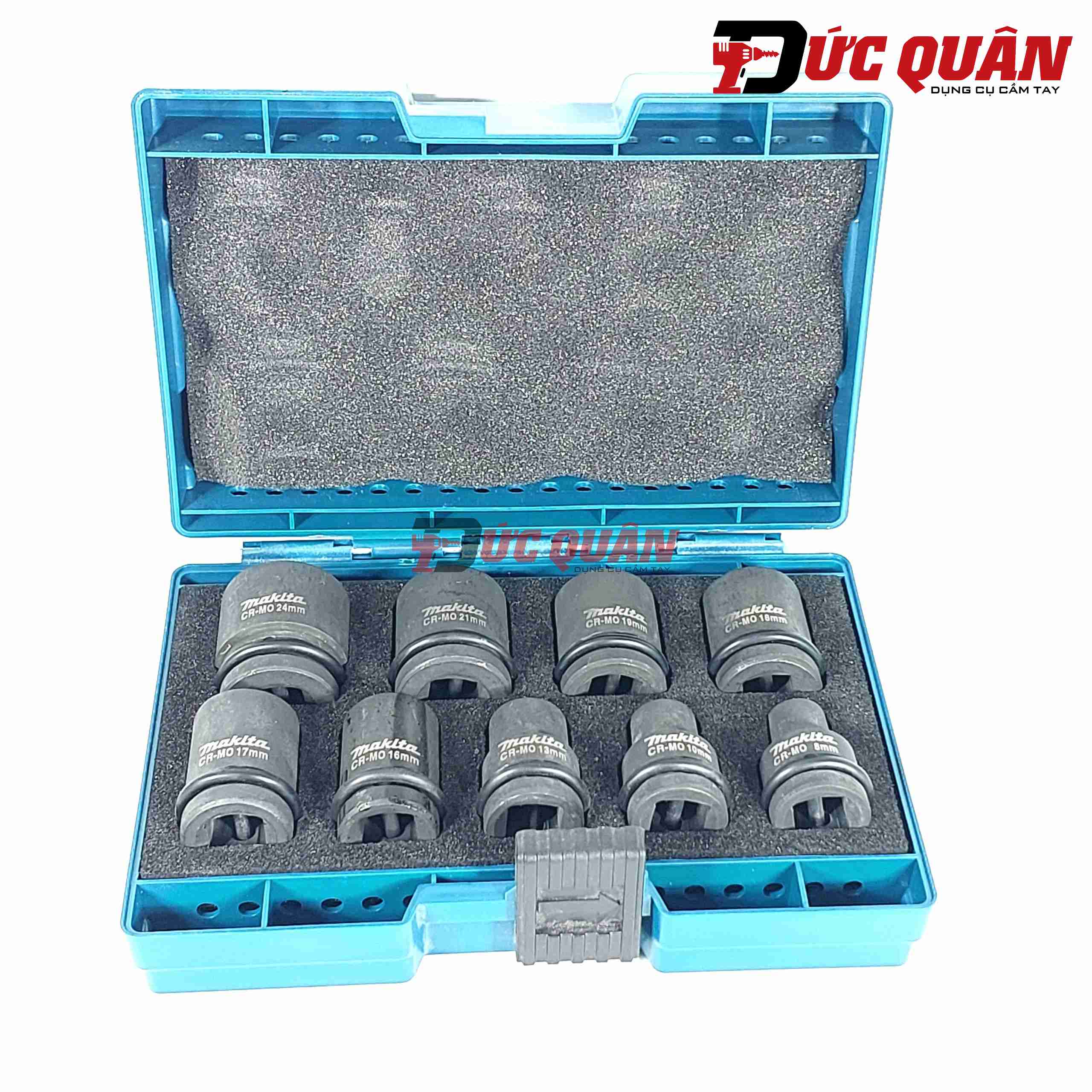 Bộ đầu tuýp chuẩn 1/2 ( từ 8mm đến 21mm ) MAKITA, B-66232