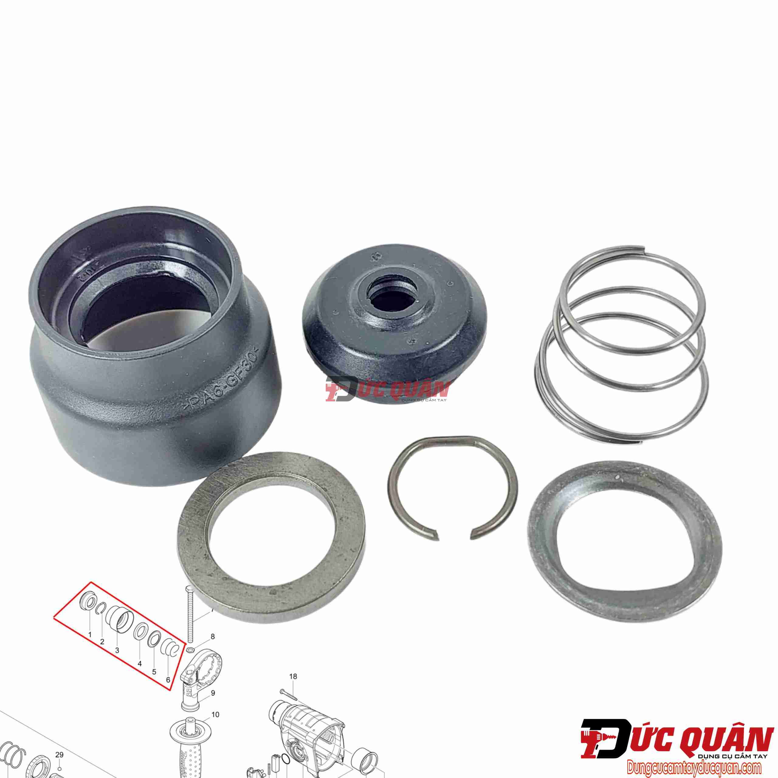 Bộ đầu ngậm mũi khoan Makita DHR263D 286263-4263
