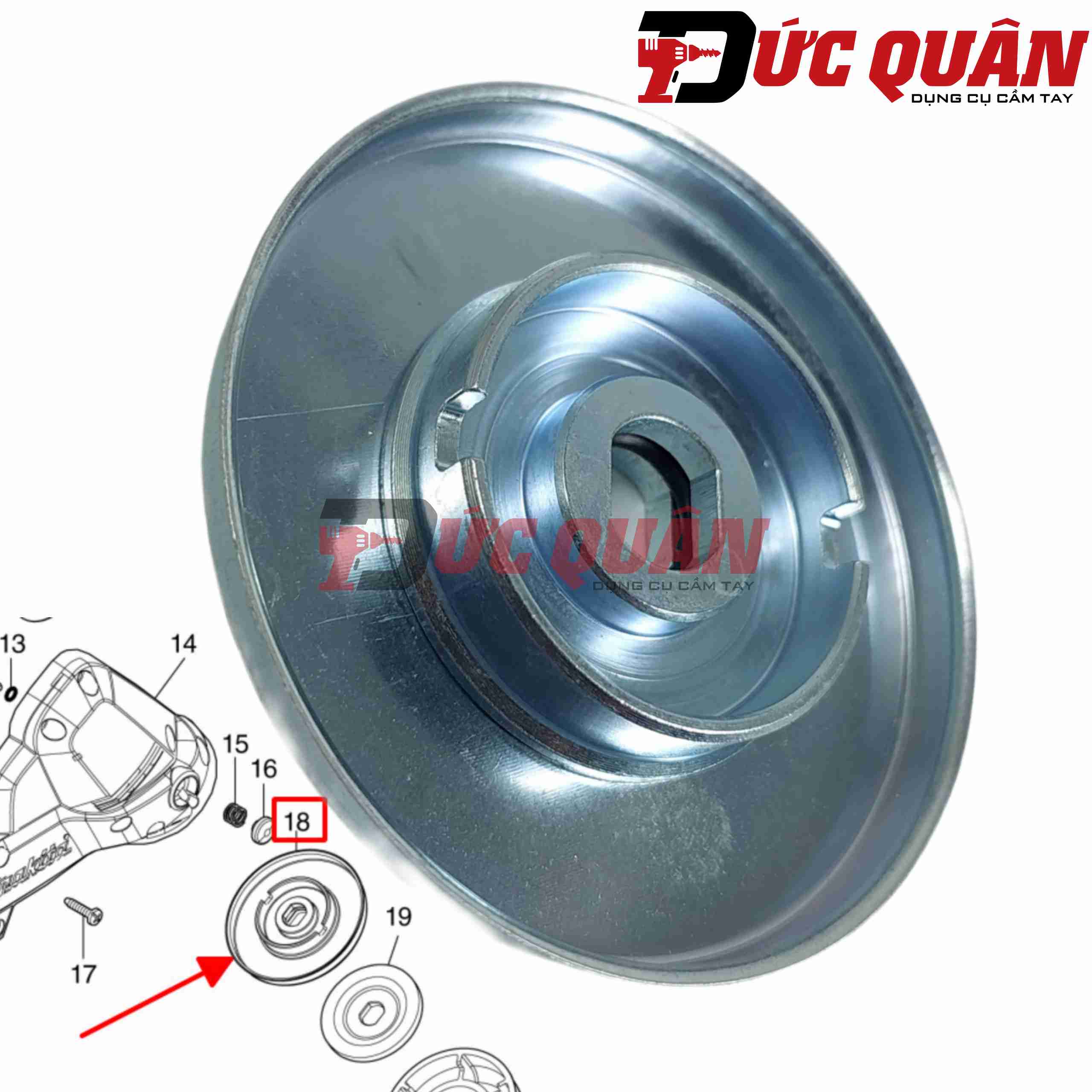 Tấm đệm lưỡi cho máy DUR191L Makita 140T23-7