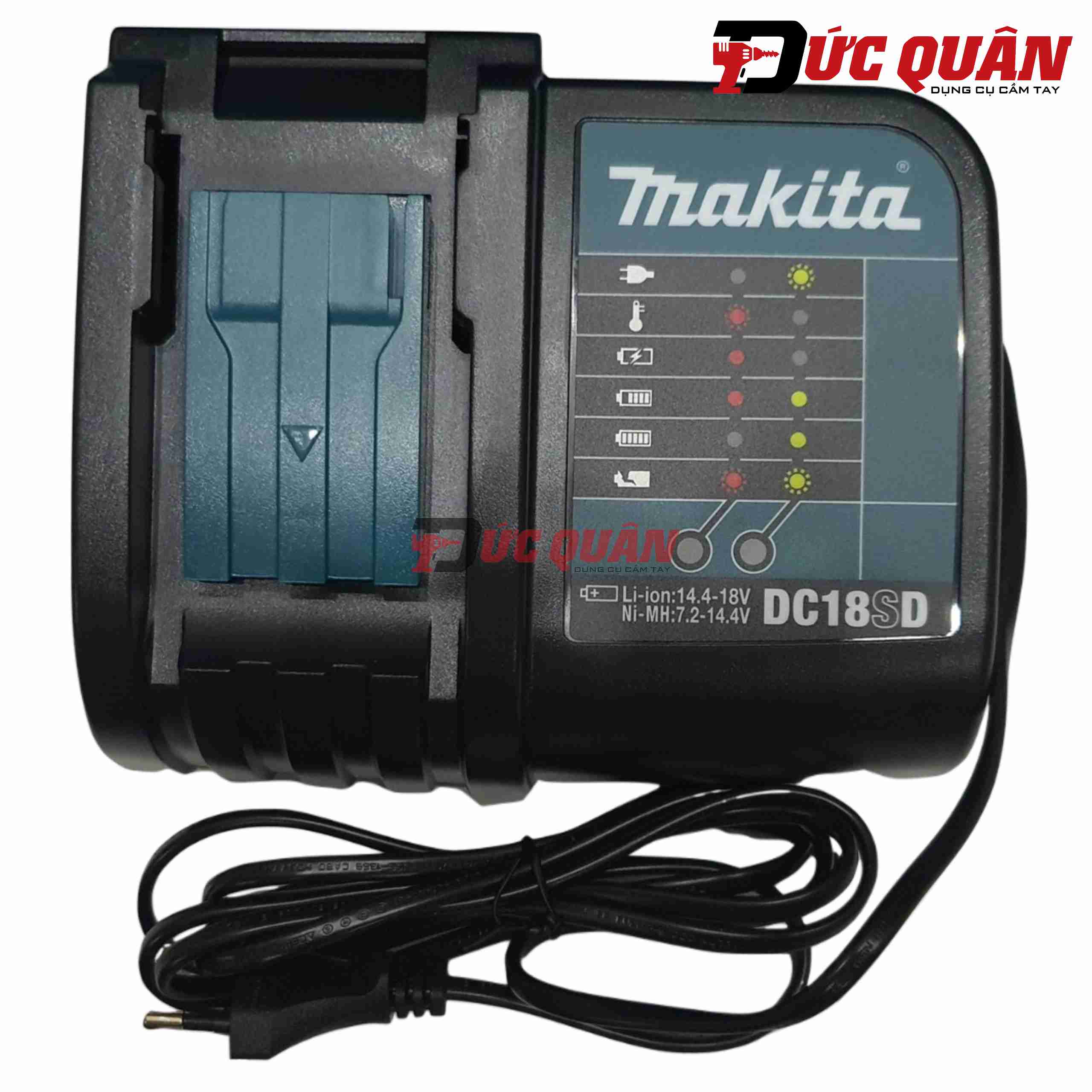 Bộ sạc pin 14.4-18V Makita DC18SD (nguồn 220V)