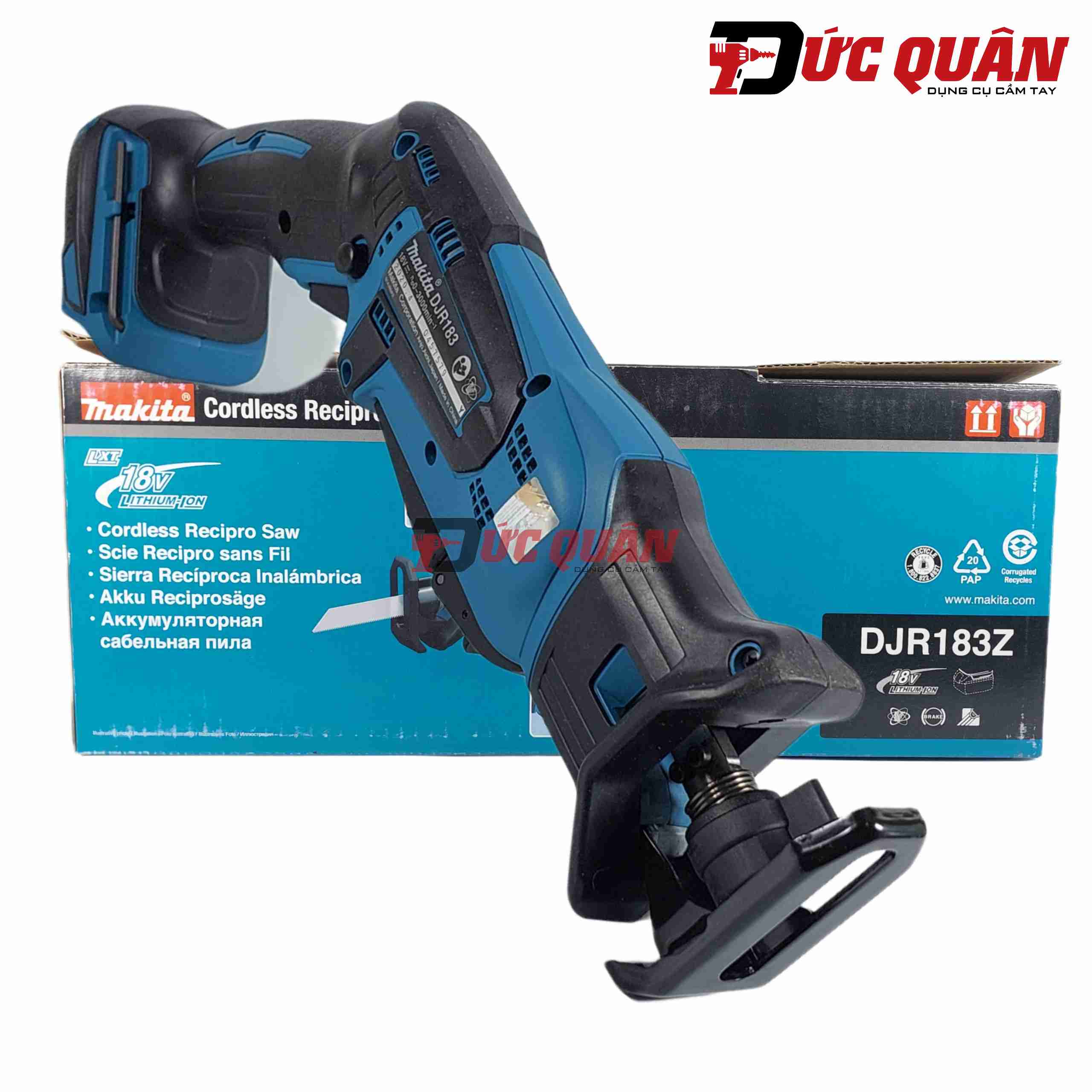Máy cưa kiếm dùng pin 18V Makita DJR183Z (không pin sạc)