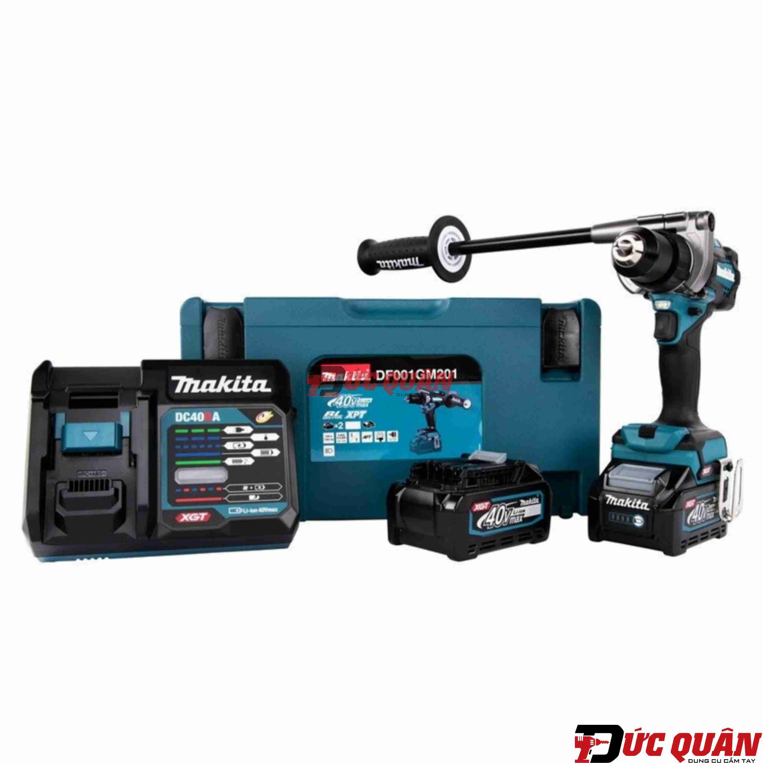 Bộ máy khoan vặn vít dùng pin ( 40vMax ) Makita DF001GM201