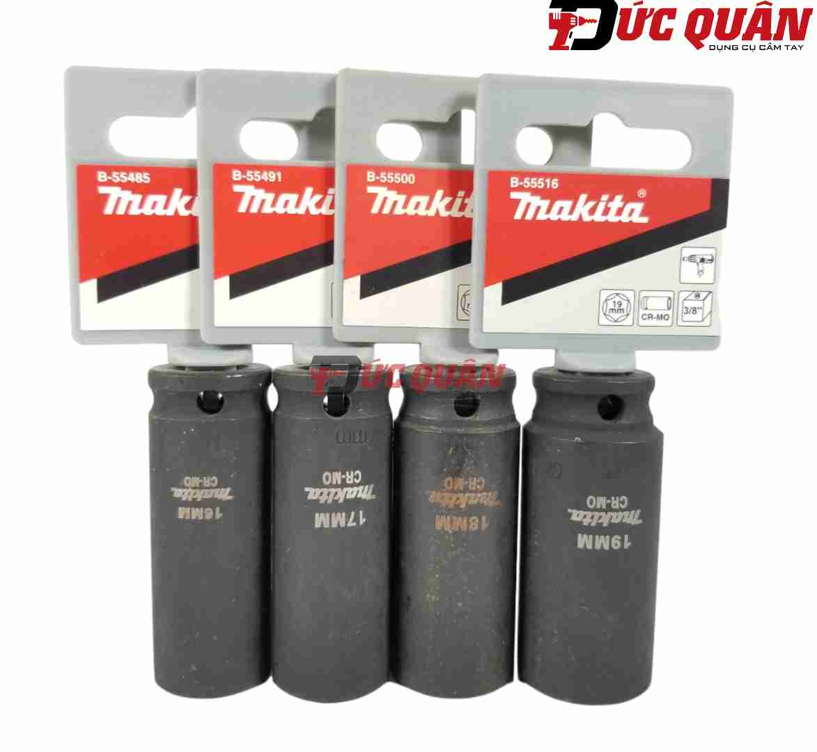 Đầu tuýp loại sâu 6 cạnh ( 3/8 dài 63mm ) chất liệu thép Cr-Mo MAKITA