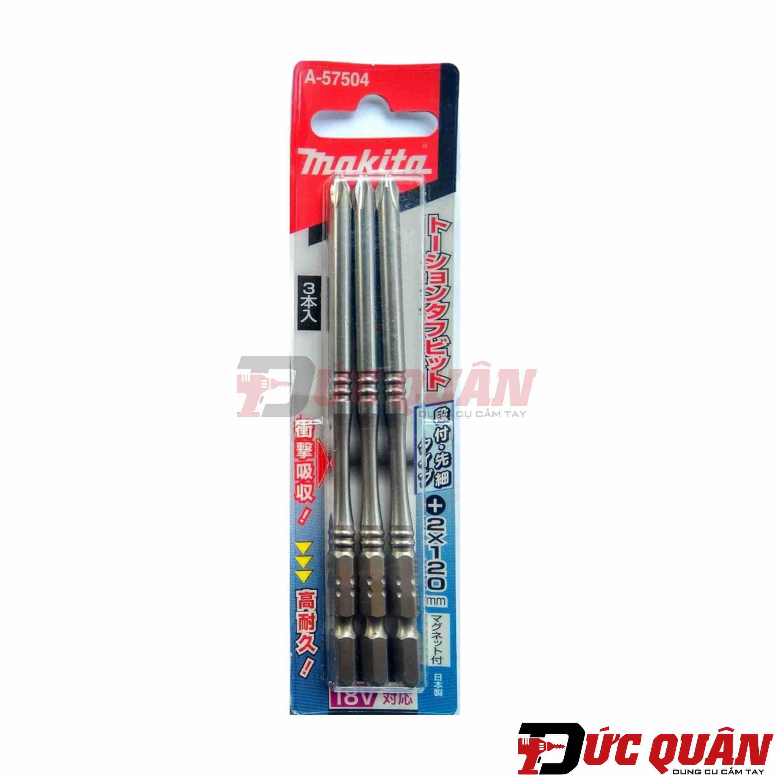 Mũi vít  (PH2x120mm) Makita A-57504 ( 1 đầu)
