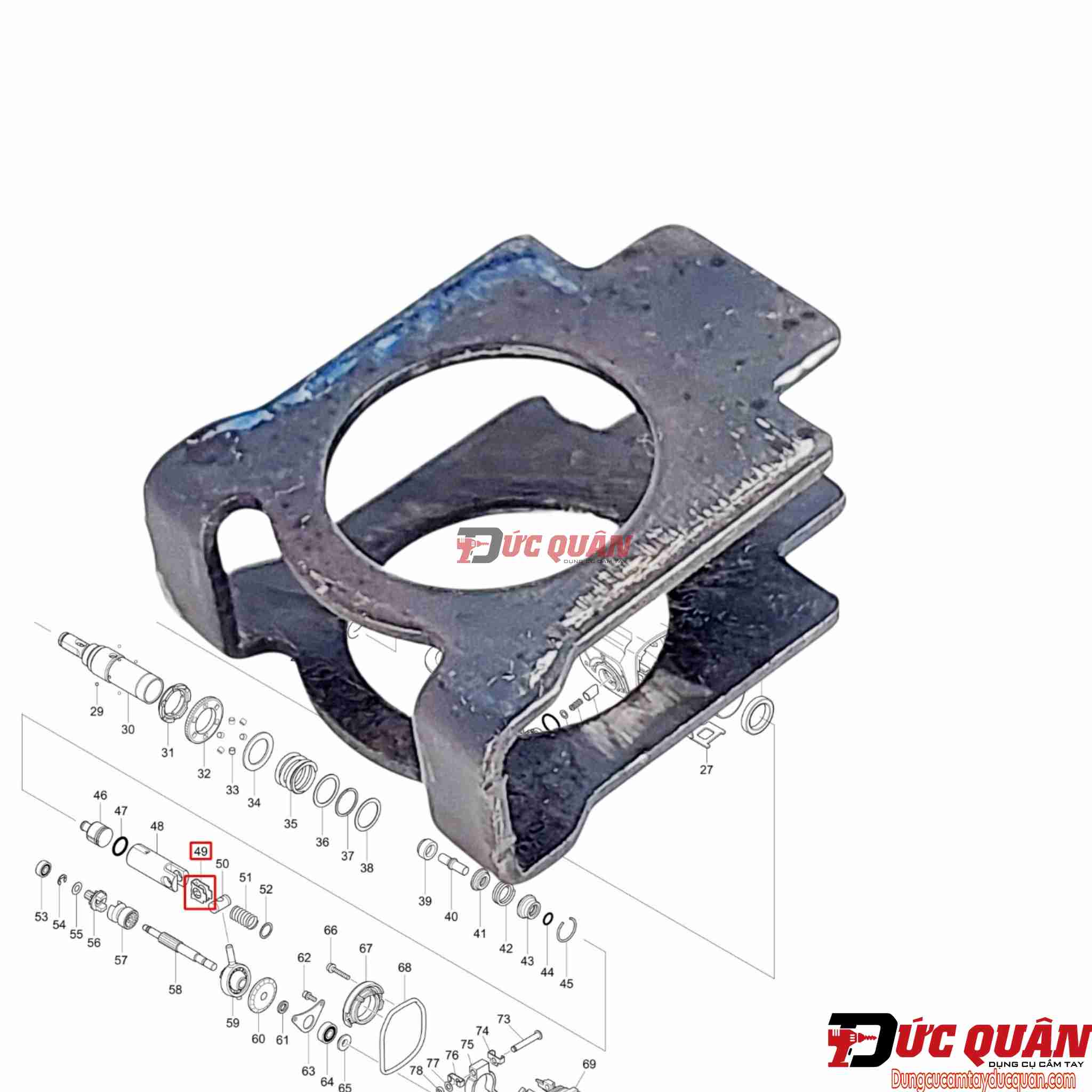 Miếng đệm dẫn hường bít tong máy Makita DHR242/ DHR244 346036-8