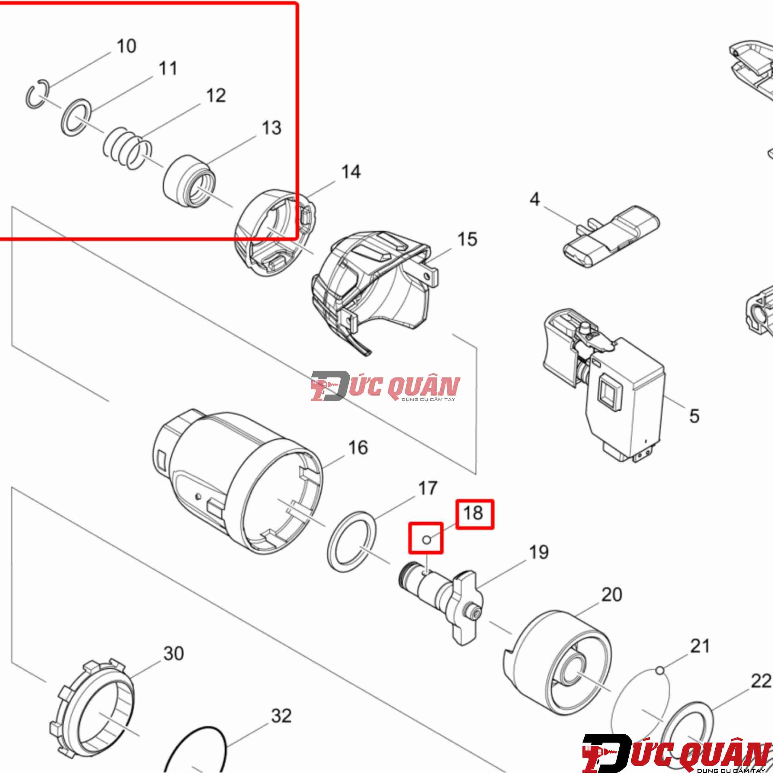 Bộ ngậm vít máy Makita TD111/ DTD155/ XDT15/ DTD157