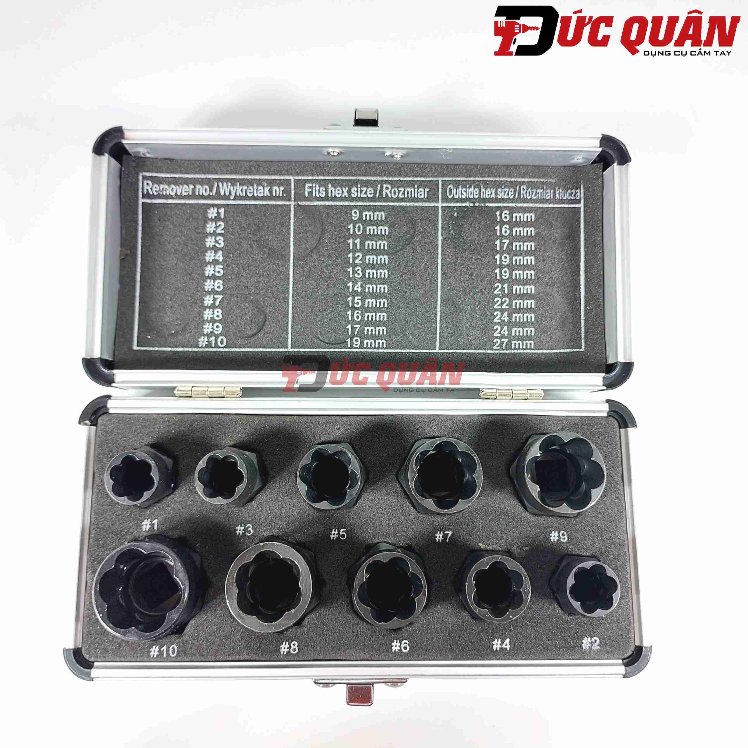 [Rẻ vô địch] Bộ tuýp chuyên dụng mở ốc hư ( 10 chi tiết )