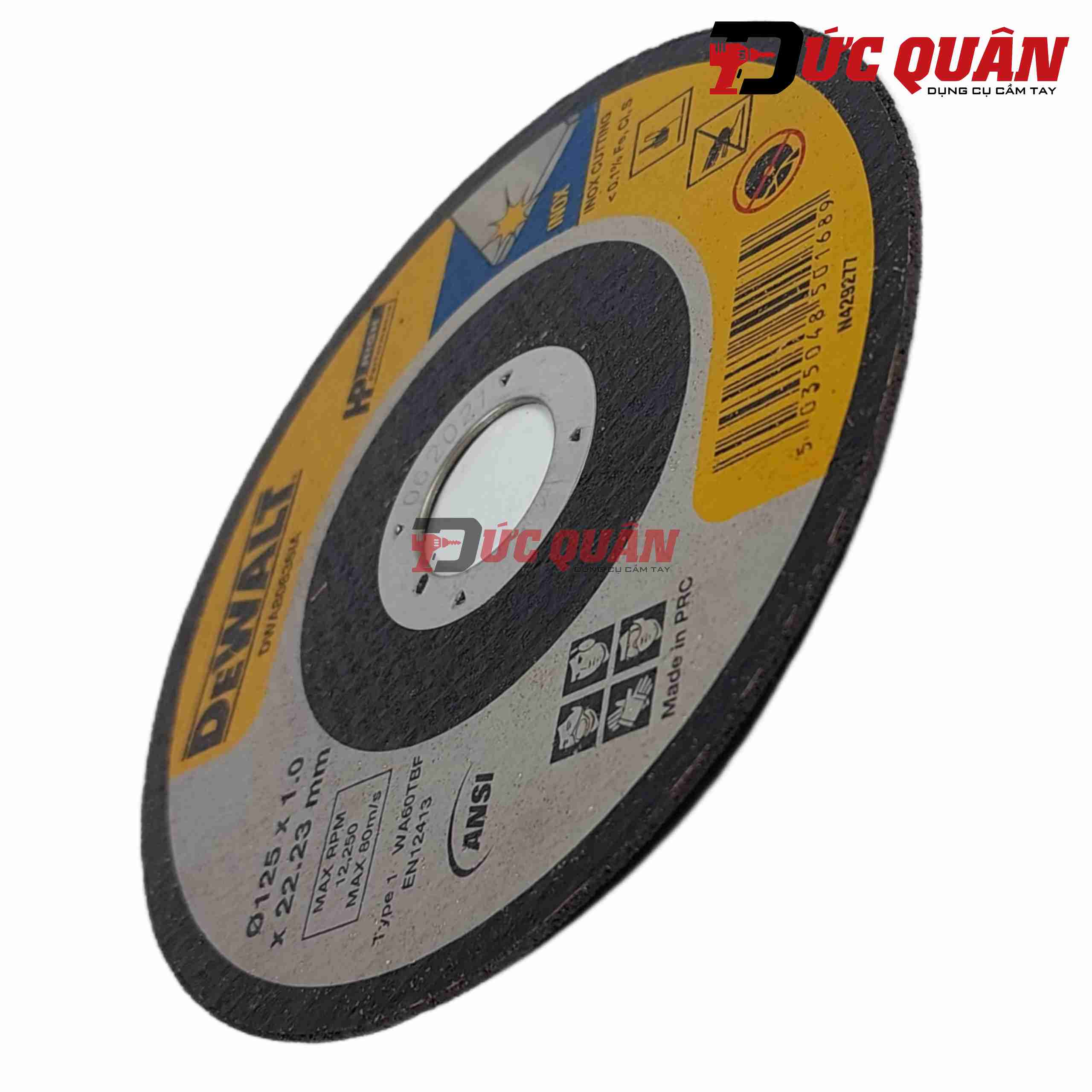 Đá Cắt Inox 125x1.2x22mm Dewalt DWA8063SIA