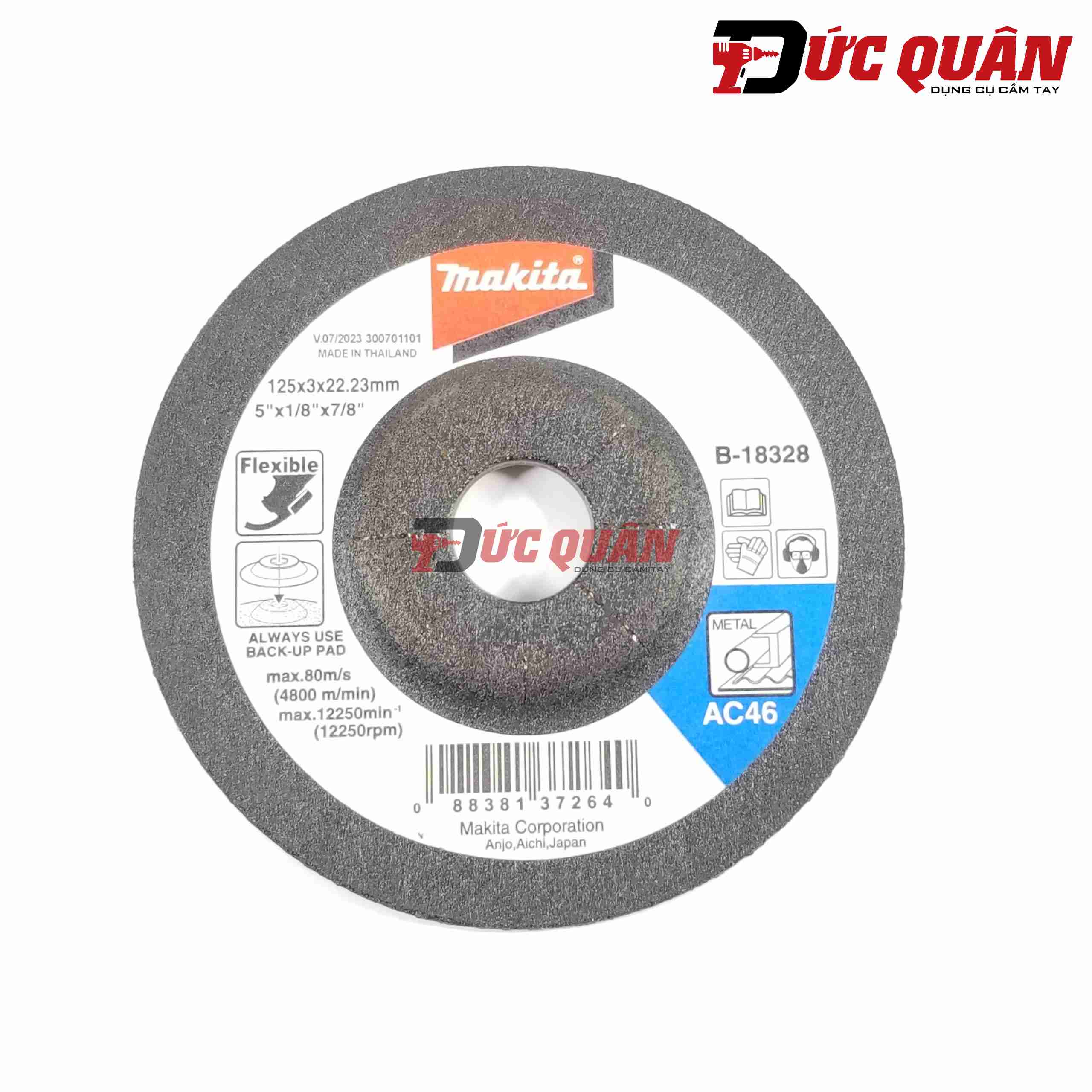 Đá mài (mềm) 125mm MAKITA B-18328