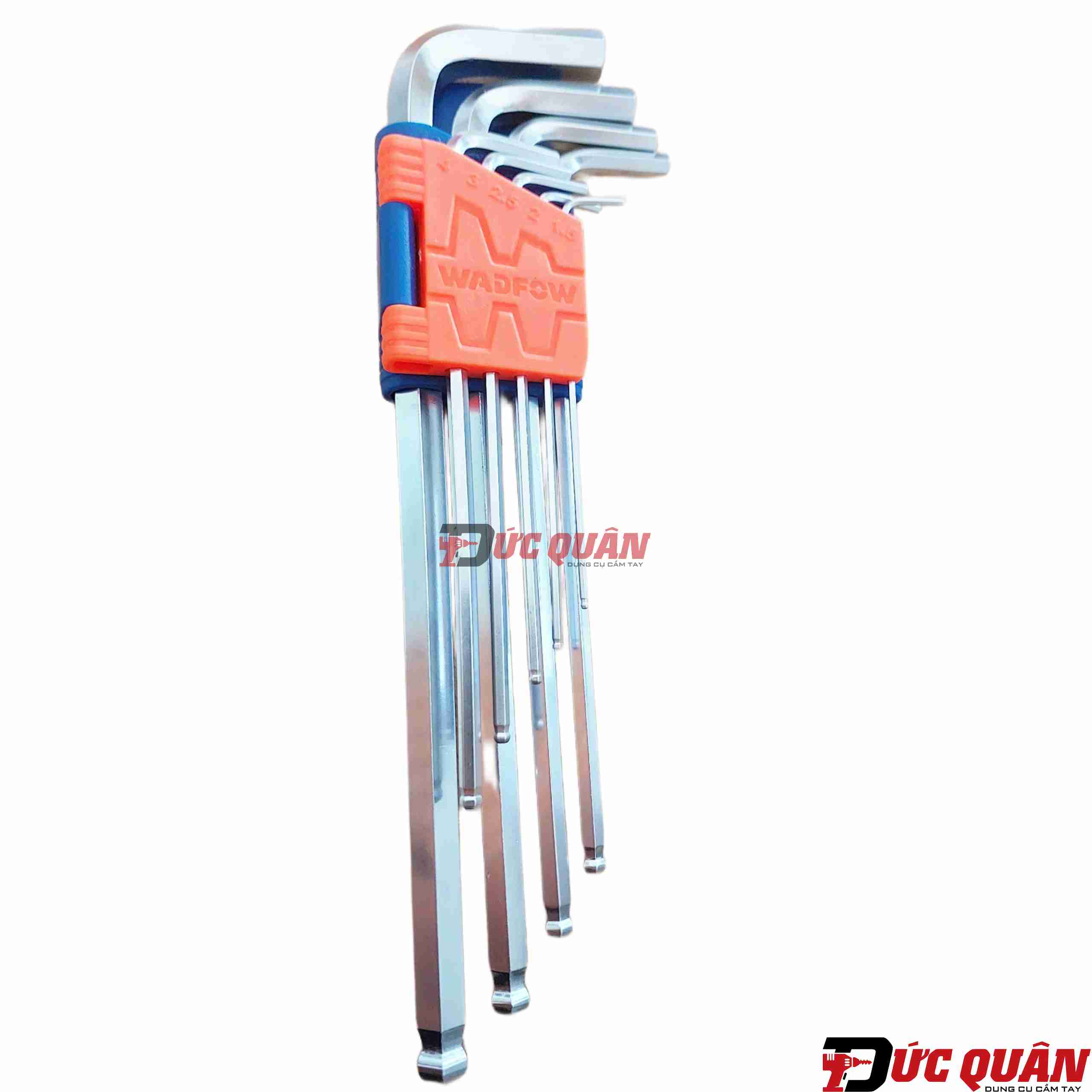 Bộ 9 đầu lục giác bi tròn dài ( 1.5-10mm ) WADFOW