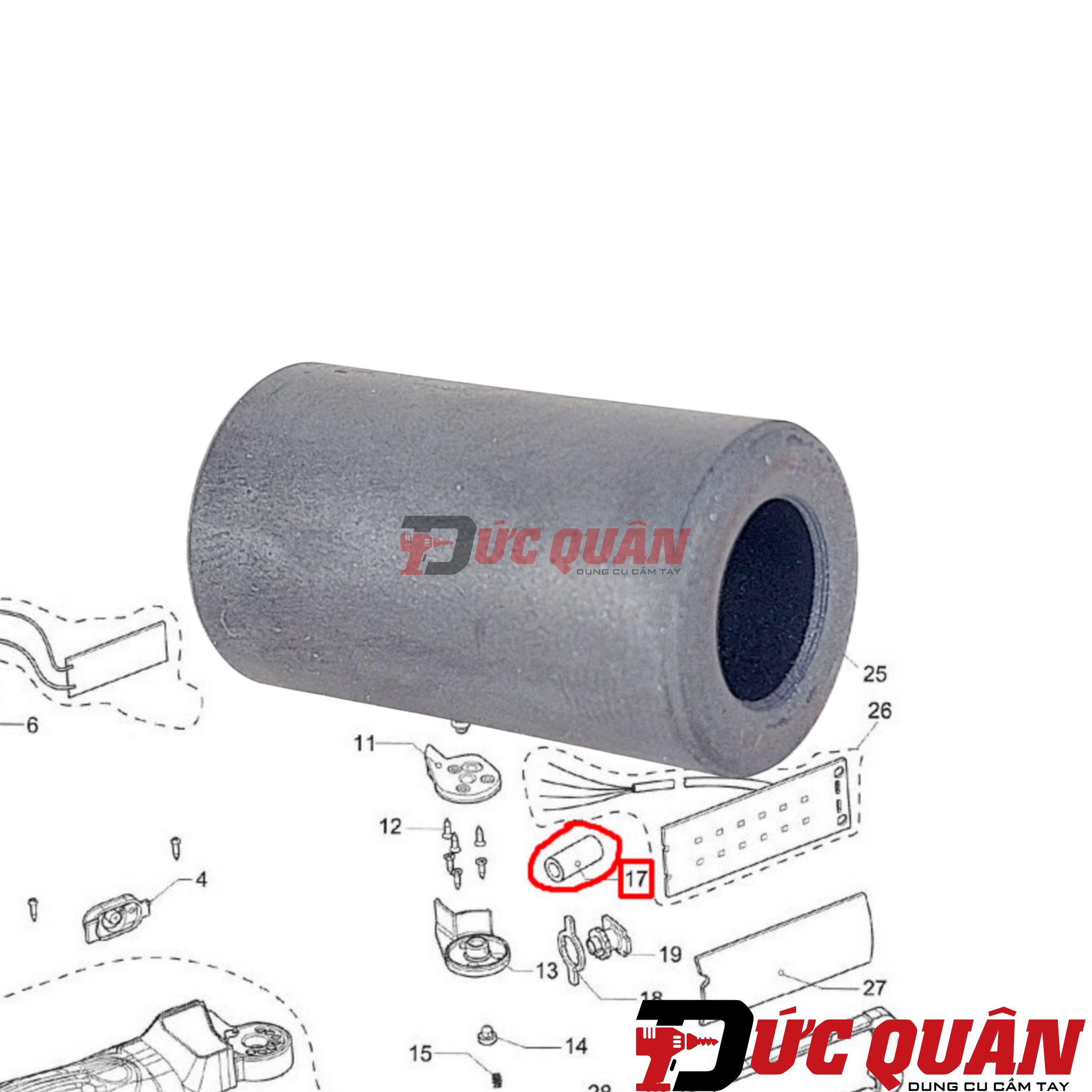 Vòng kháng từ đen Makita DML801GM00001265