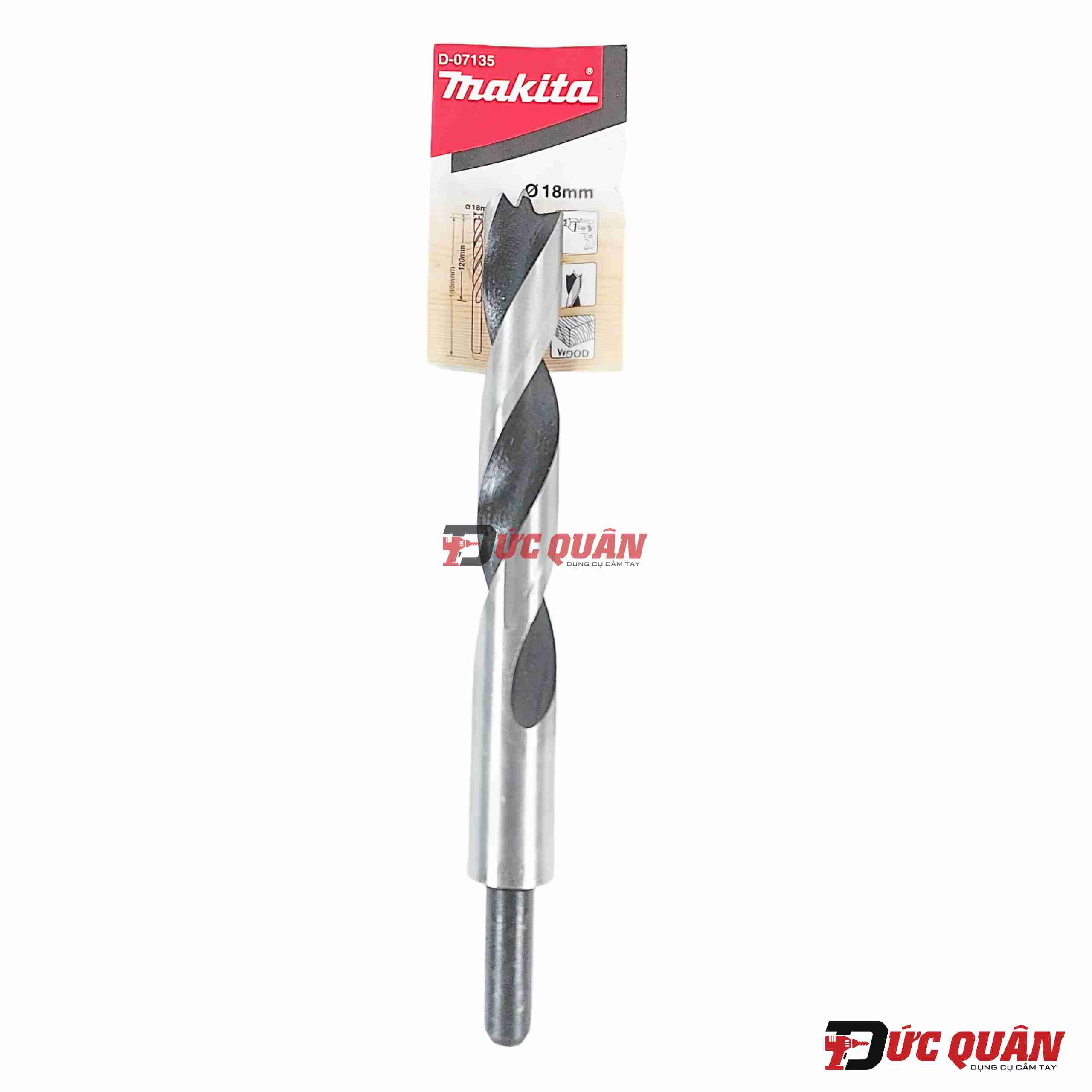 Mũi khoan gỗ chân tròn ( 12-18mm ) Makita