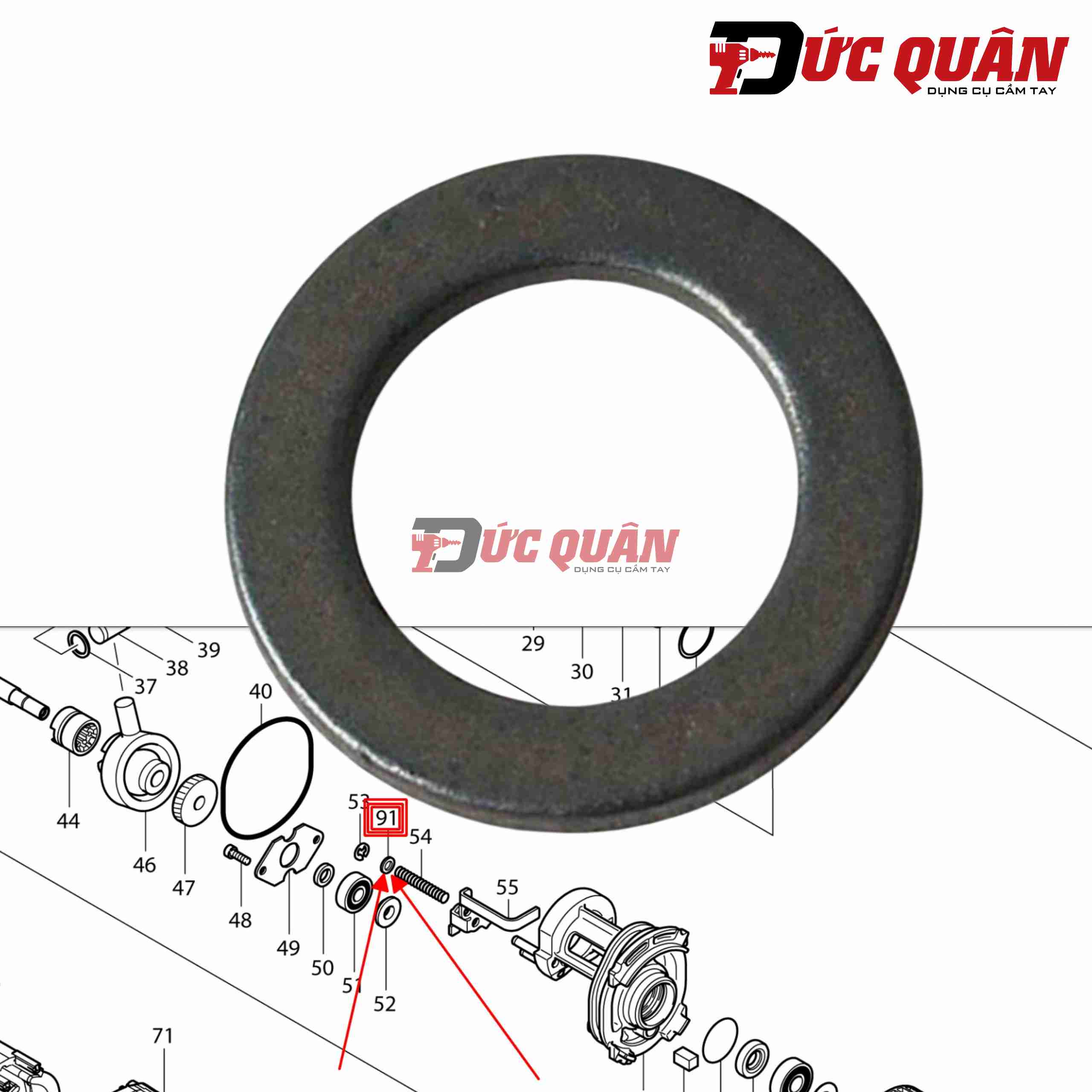 Long đền máy HR2470/ 4100NB Makita 941102-2