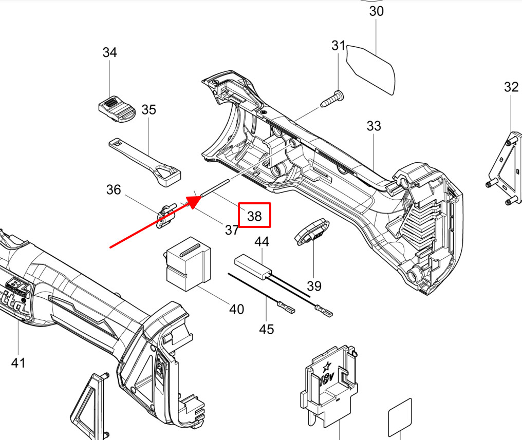 Thang sắt máy, DGA404, DJN161, DGA454, DGA504, DSC250, MAKITA, 268330-7