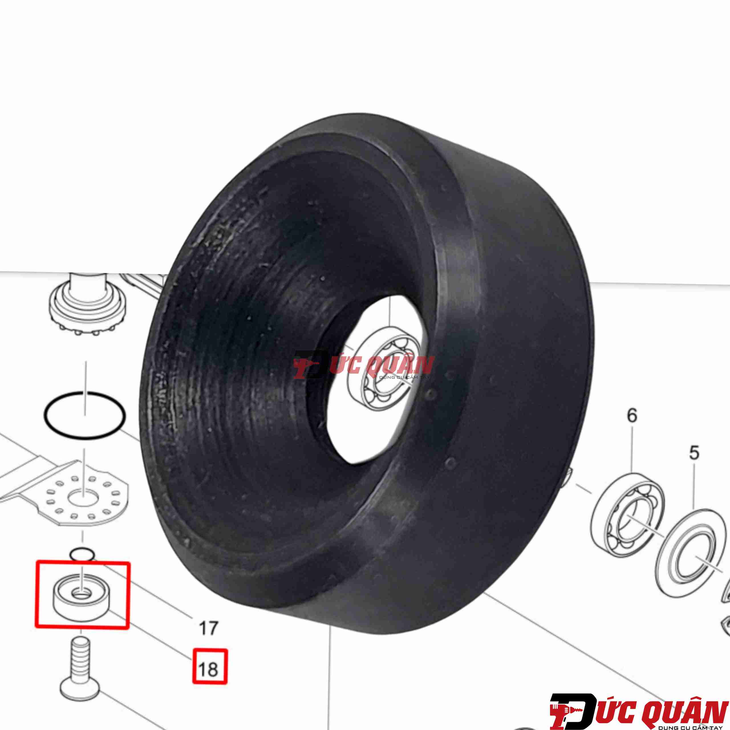 Mặt bít ngoài máy cắt rung Makita TM130D