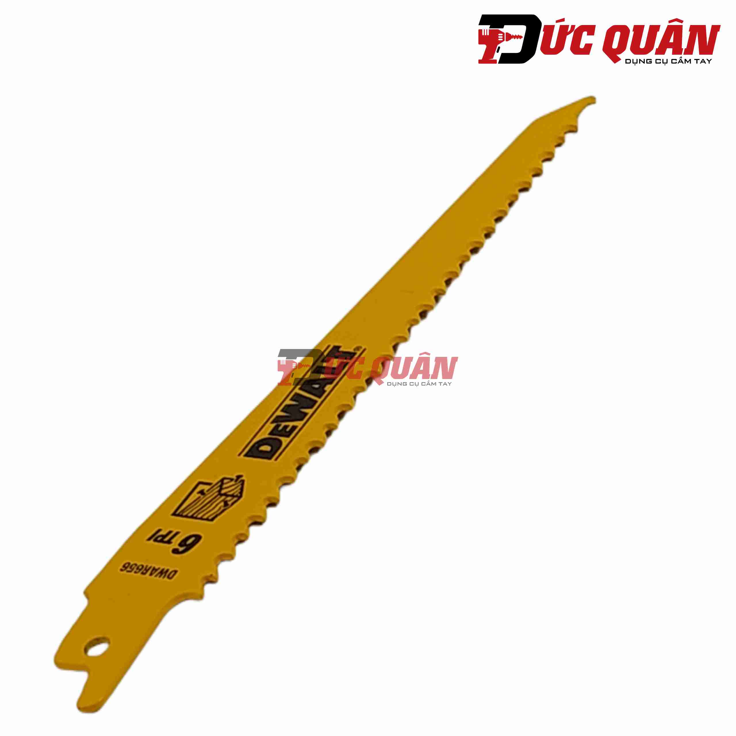 Lưỡi cưa kiếm cắt gỗ có đinh 6in-152.4mm 6TPI DEWALT DW4802 ( 1 lưỡi )