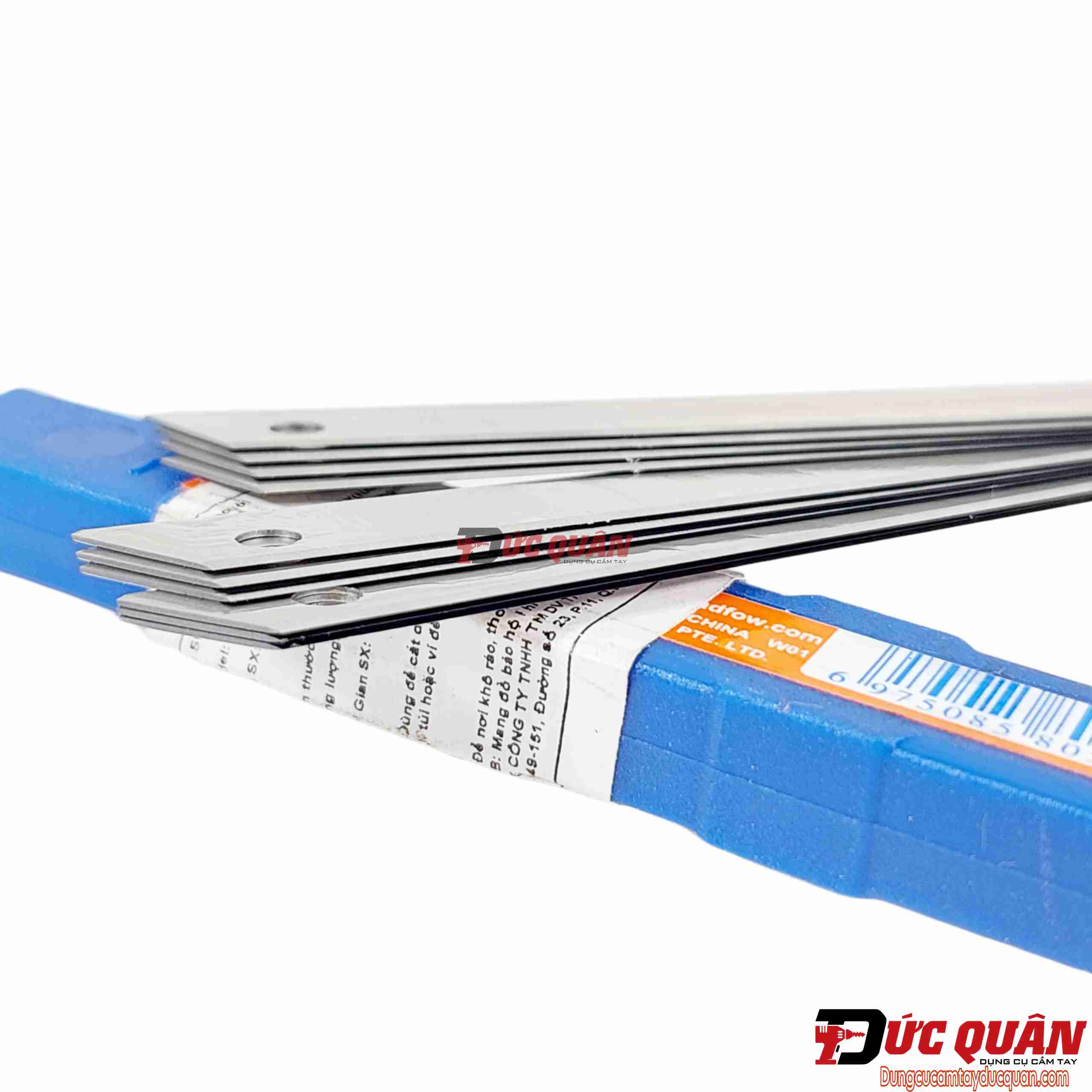 Bộ 10 lưỡi dao rọt giấy ( 9x80mm ) WADFOW WMK1K09