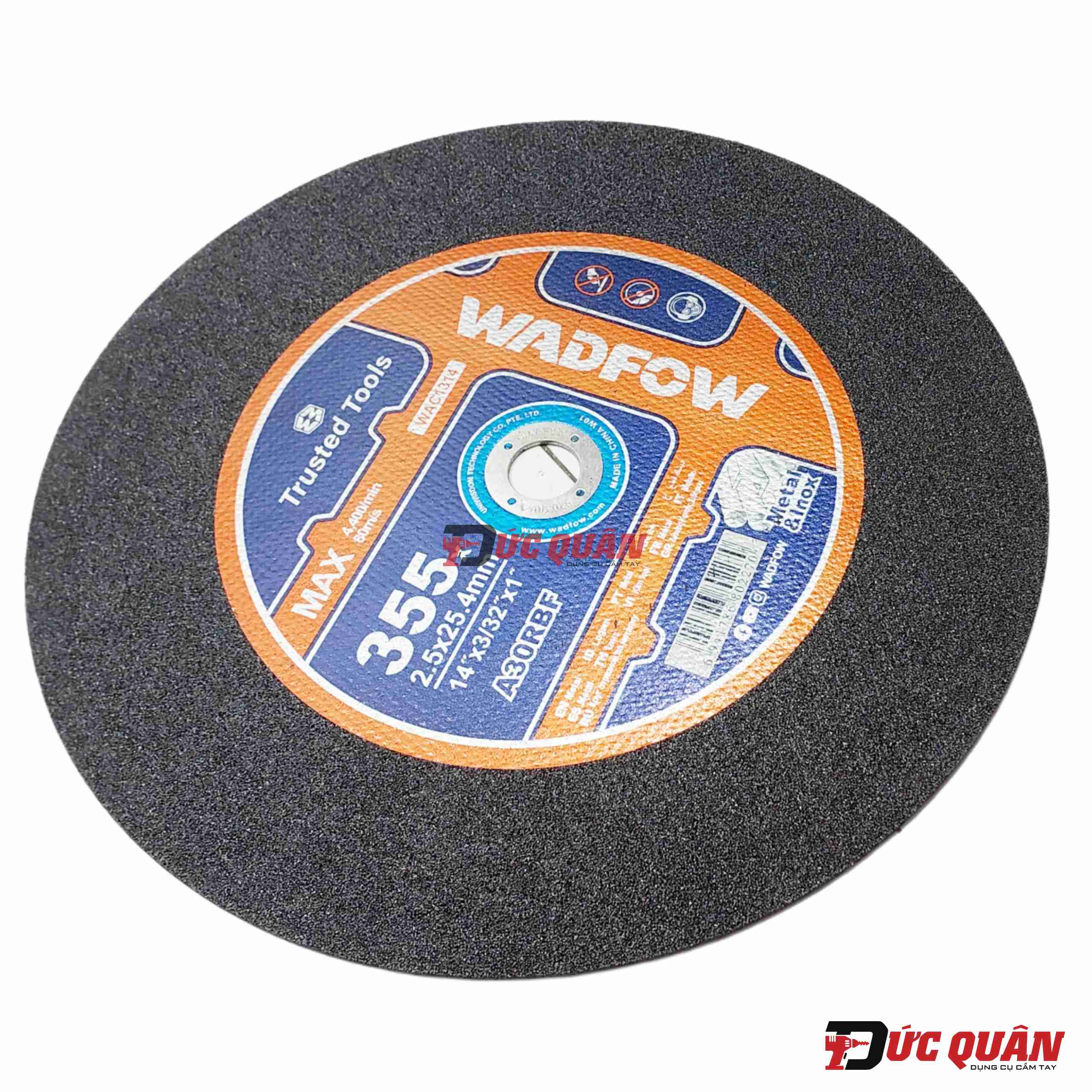 Đá cắt sắt & inox ( 355x2.5x25.4mm ) WADFOW