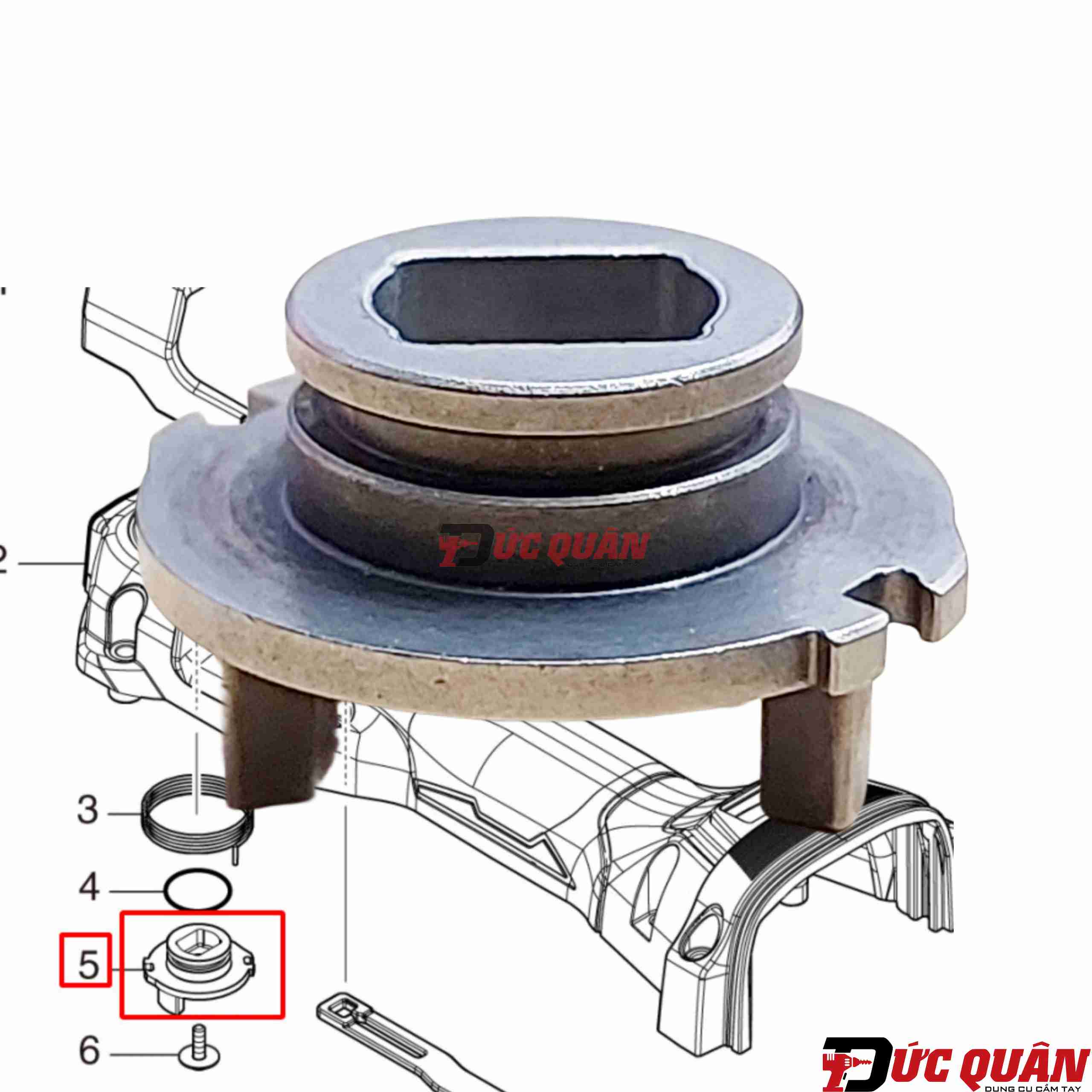 Chỉnh góc máy cắt rung đa năng Makita DTM52
