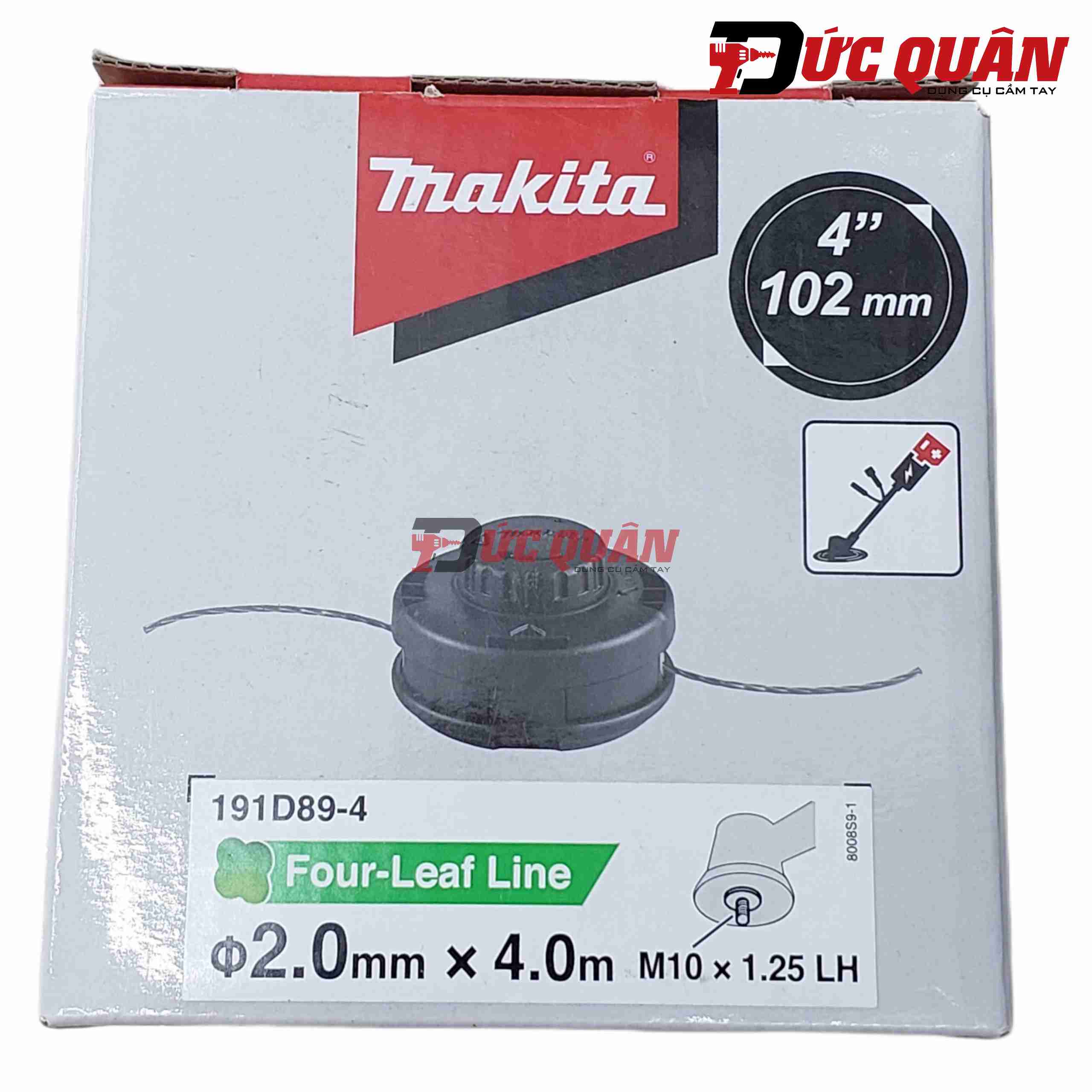 Đàu cắt cỏ dạng cước (2.0mm X 4m)/4in Makita 191D89-4