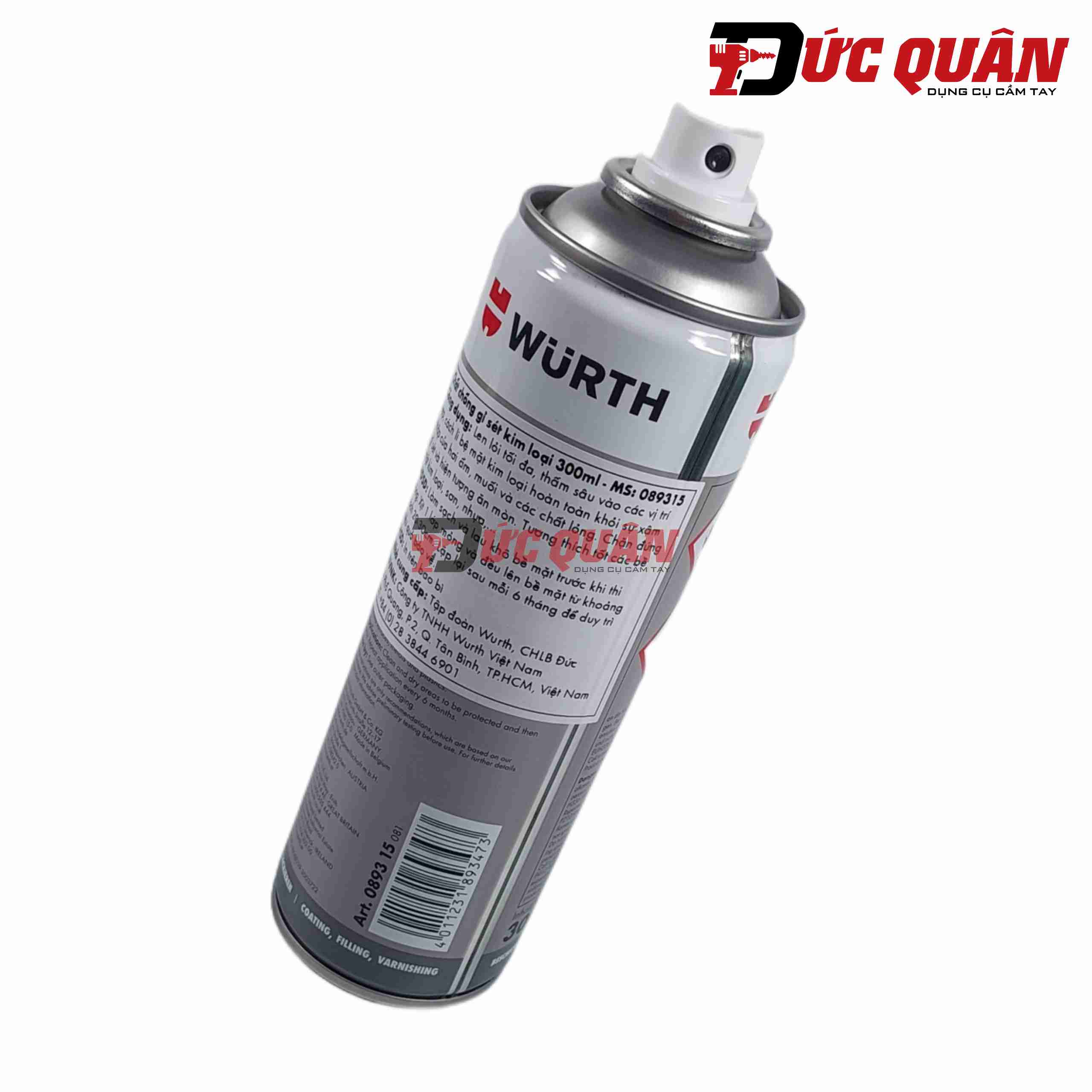 Chất chống gỉ sét kim loại 300ml Wurth 089315