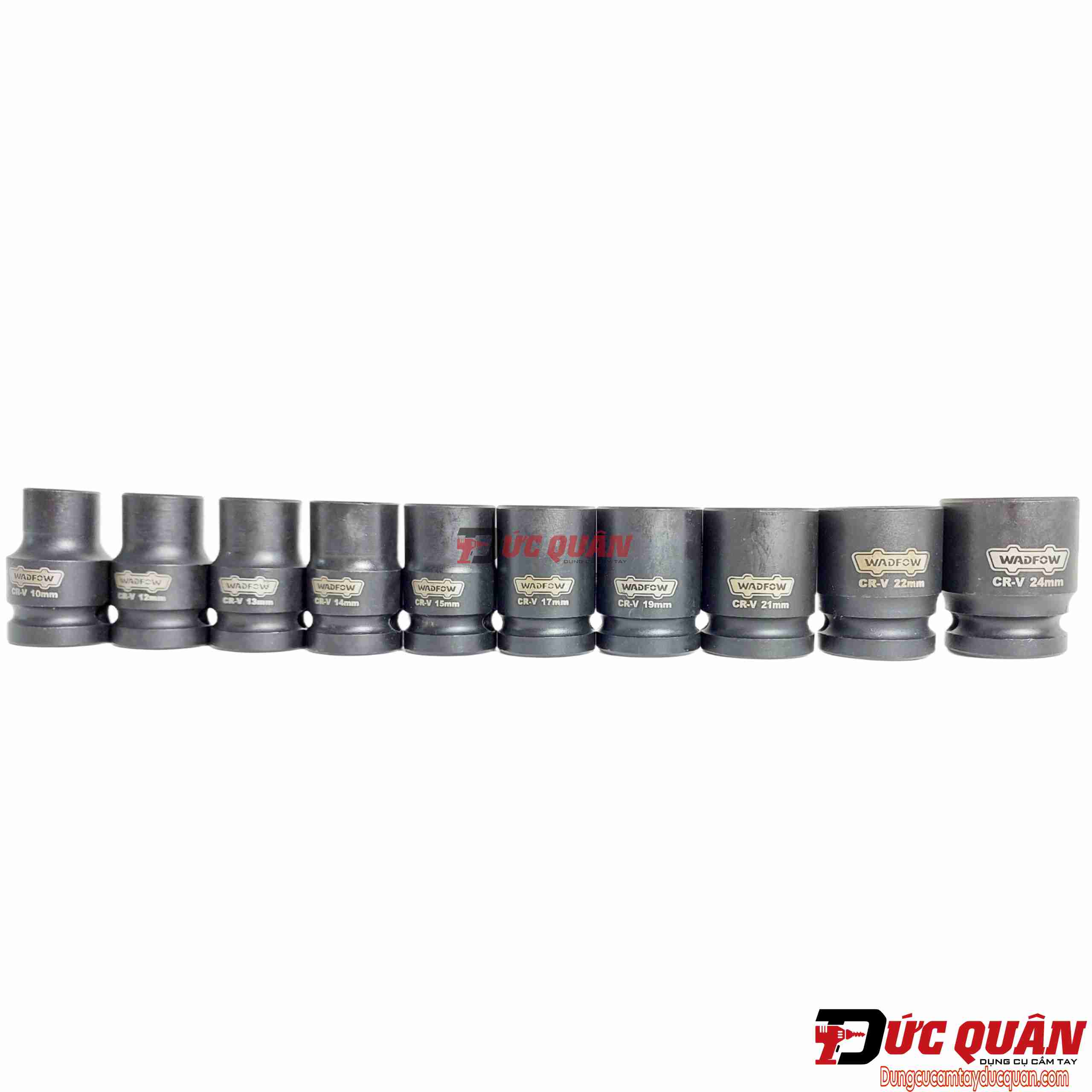 Bộ 10 đầu tuýp ( 1/2in dài 40mm ) WADFOW WMS1D01