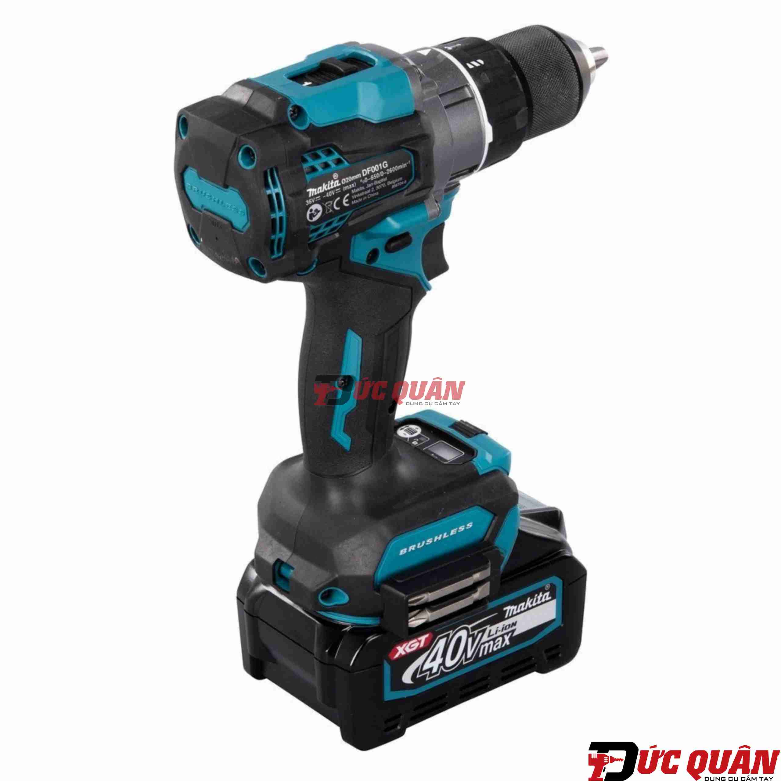 Bộ máy khoan vặn vít dùng pin ( 40vMax ) Makita DF001GM201