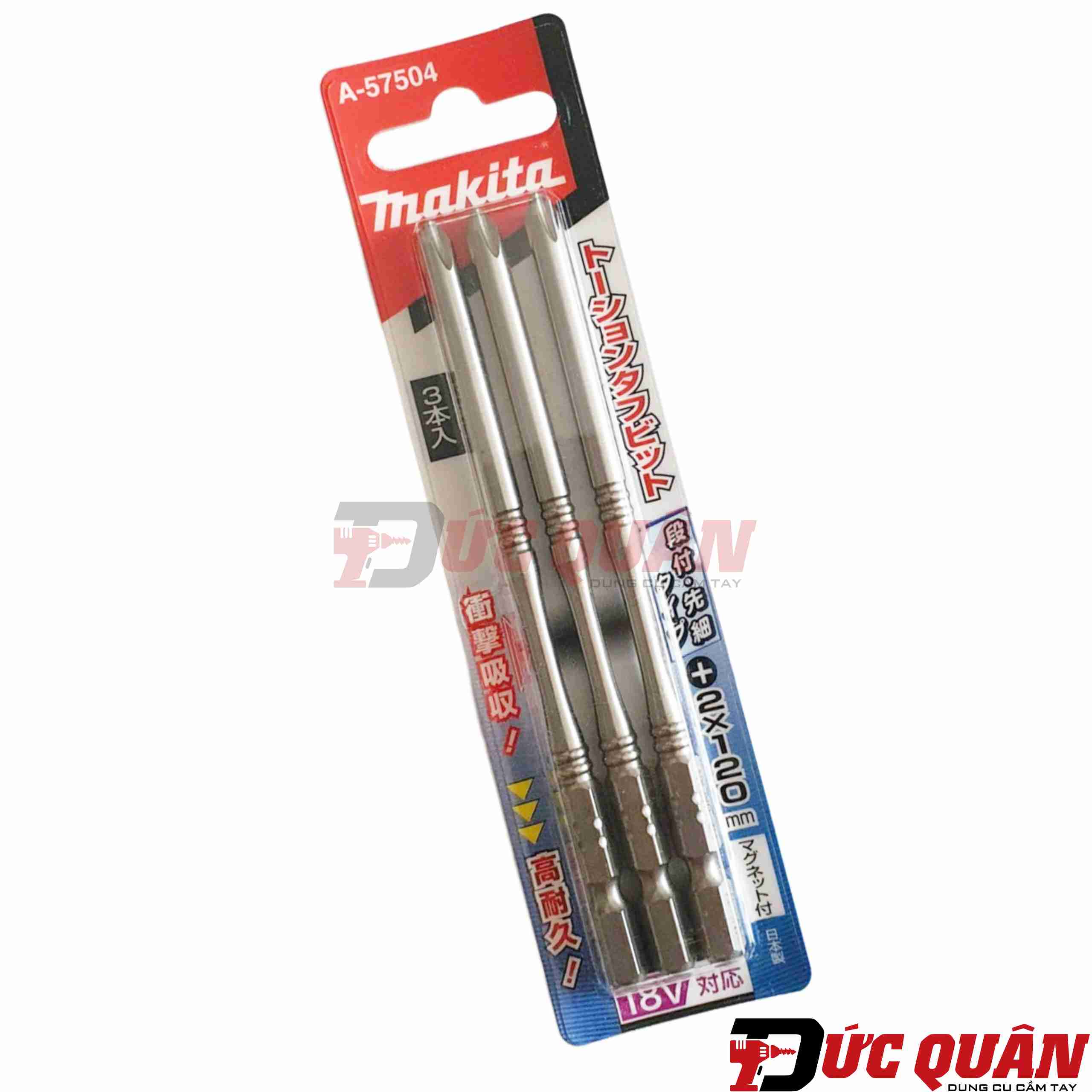 Mũi vít  (PH2x120mm) Makita A-57504 ( 1 đầu)