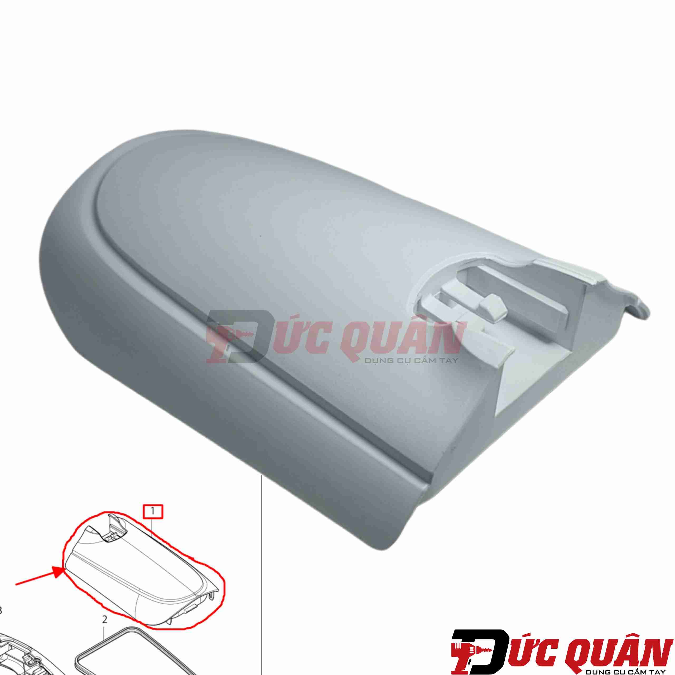 Nấp chụp chứa bụi máy Makita DCL182