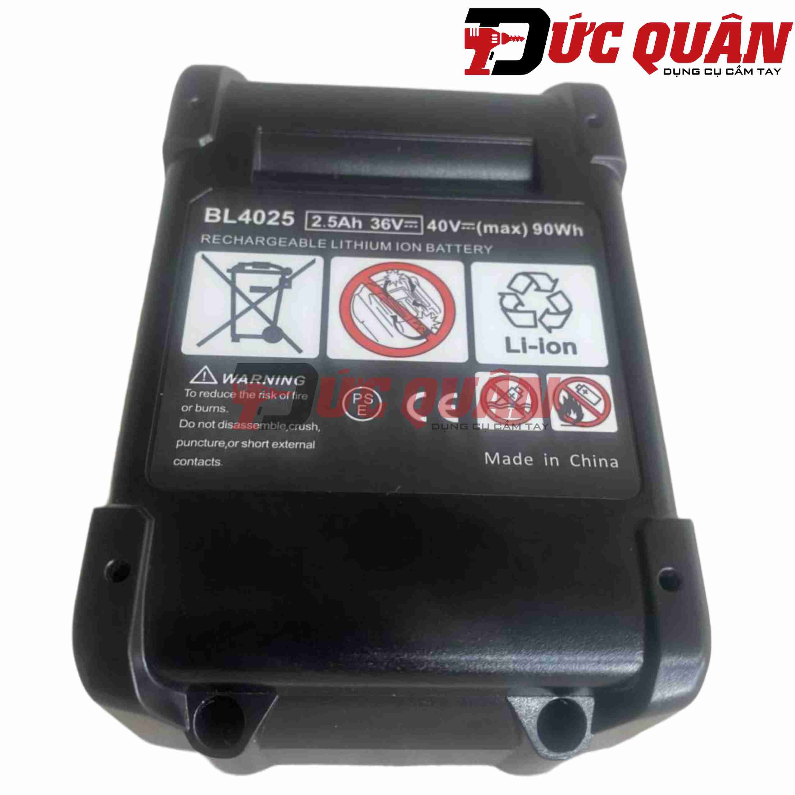 Pin 40vMax 2.5Ah Makita BL4025 ( 191B36-3 )