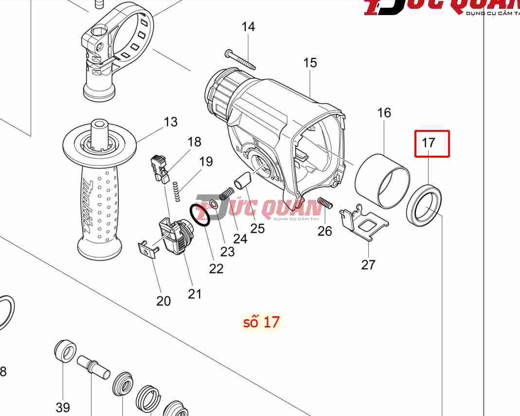 Bạc đạn máy khoan bê tông DHR242/DHR244