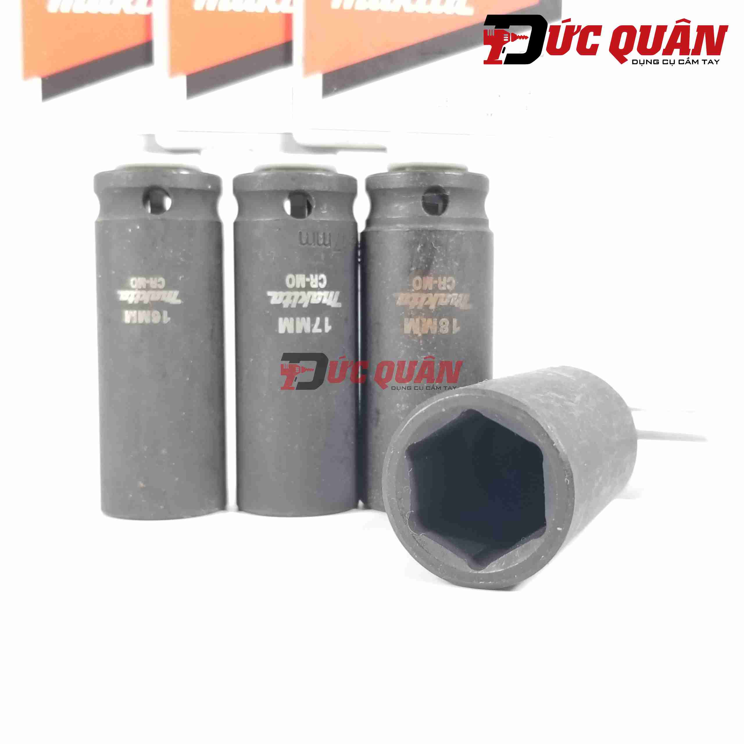 Đầu tuýp loại sâu 6 cạnh ( 3/8 dài 63mm ) chất liệu thép Cr-Mo MAKITA