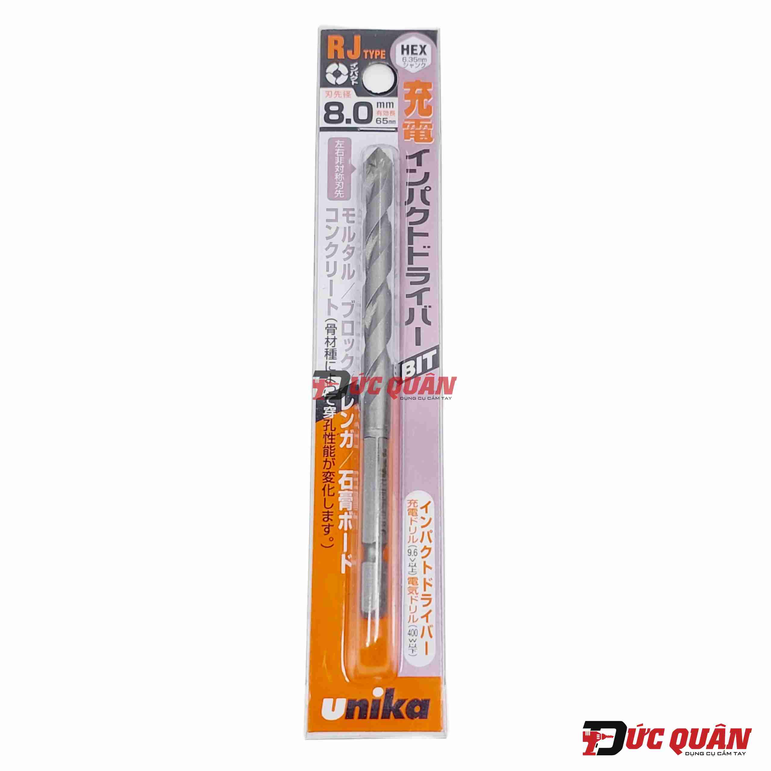 Mũi khoan tường chân lục giác Unika RJ ( Full size )