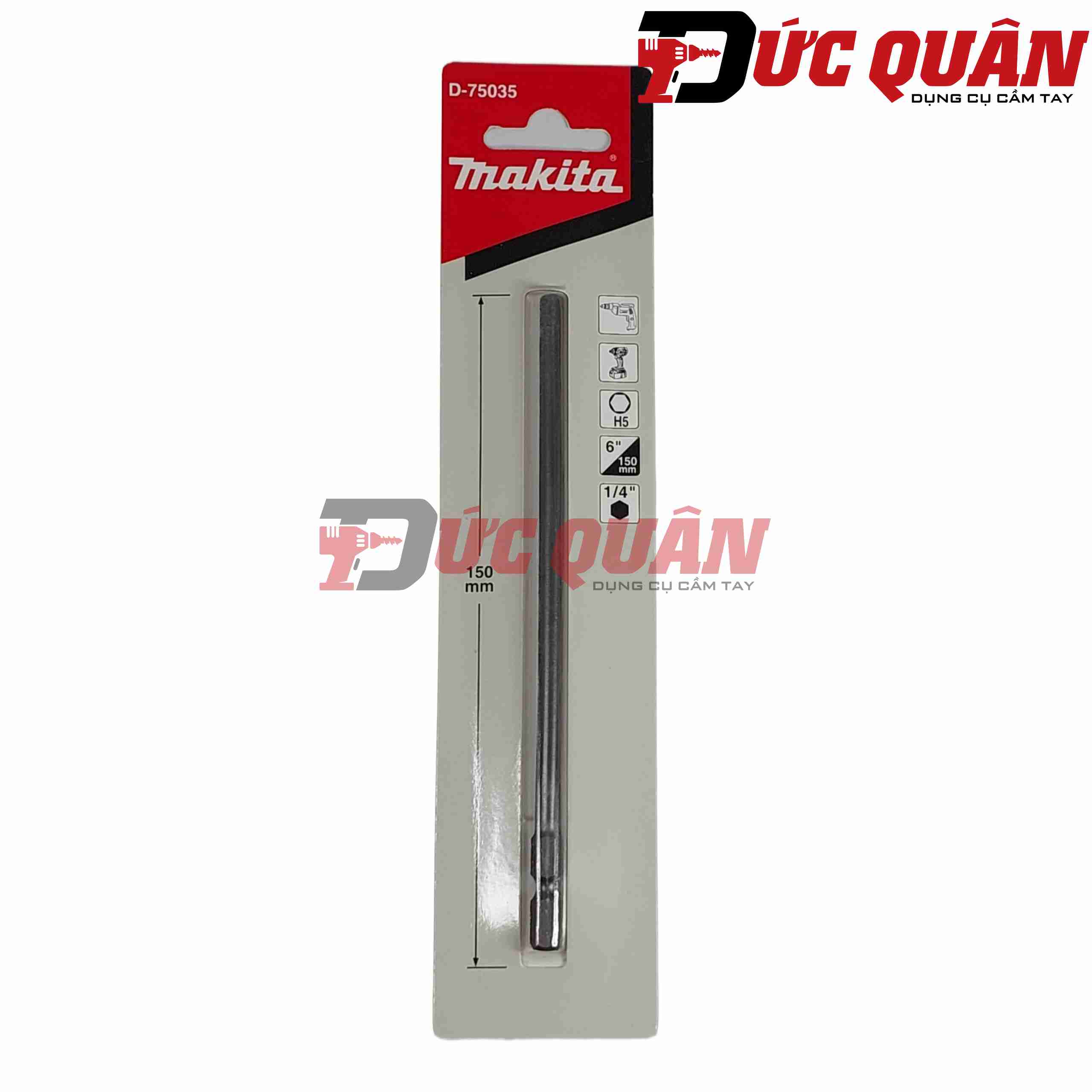Đầu lục giác ( H4, H5, H6 dài 150mm ) Makita
