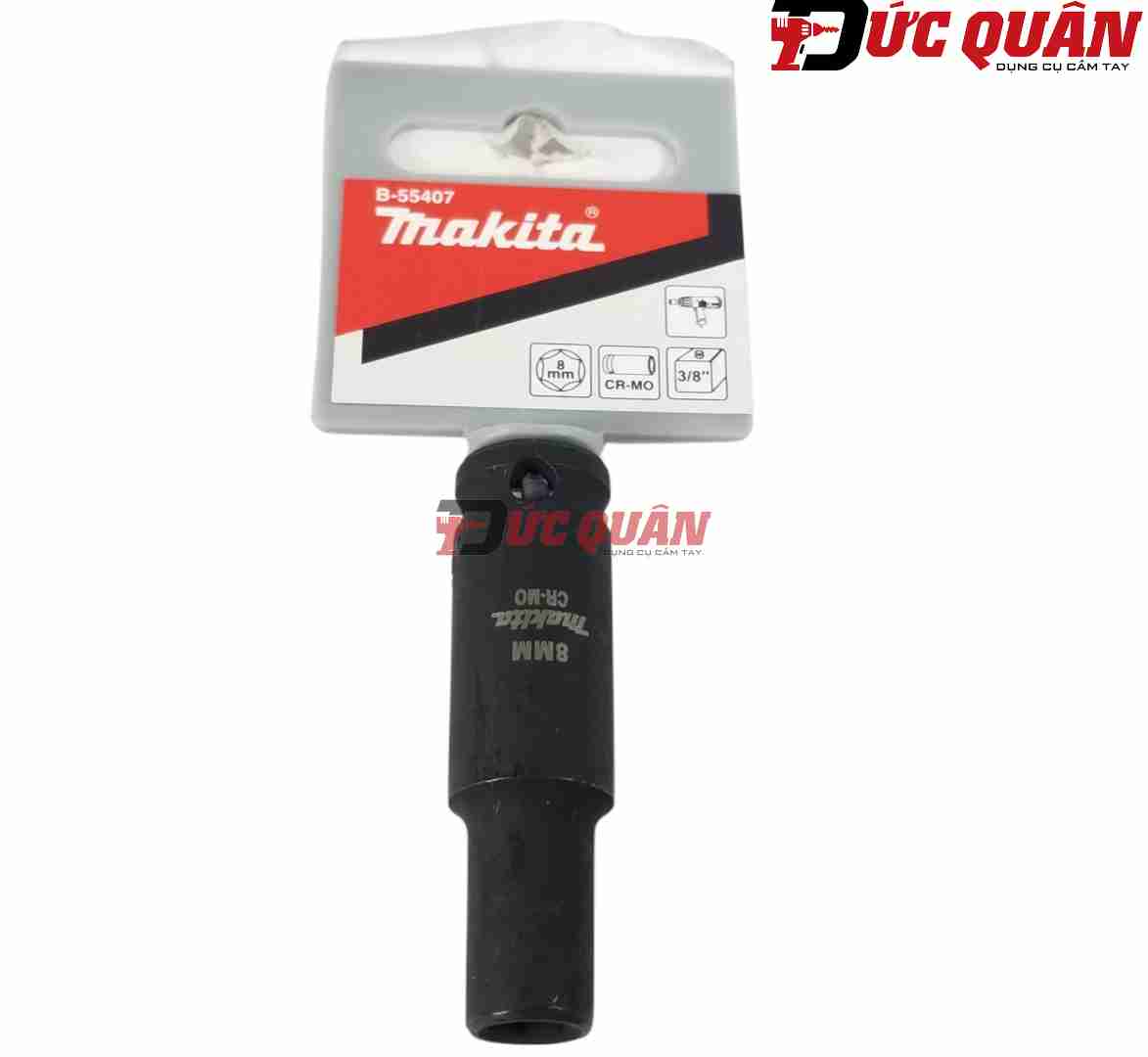 Đầu tuýp loại sâu 6 cạnh ( 3/8 dài 63mm ) chất liệu thép Cr-Mo MAKITA