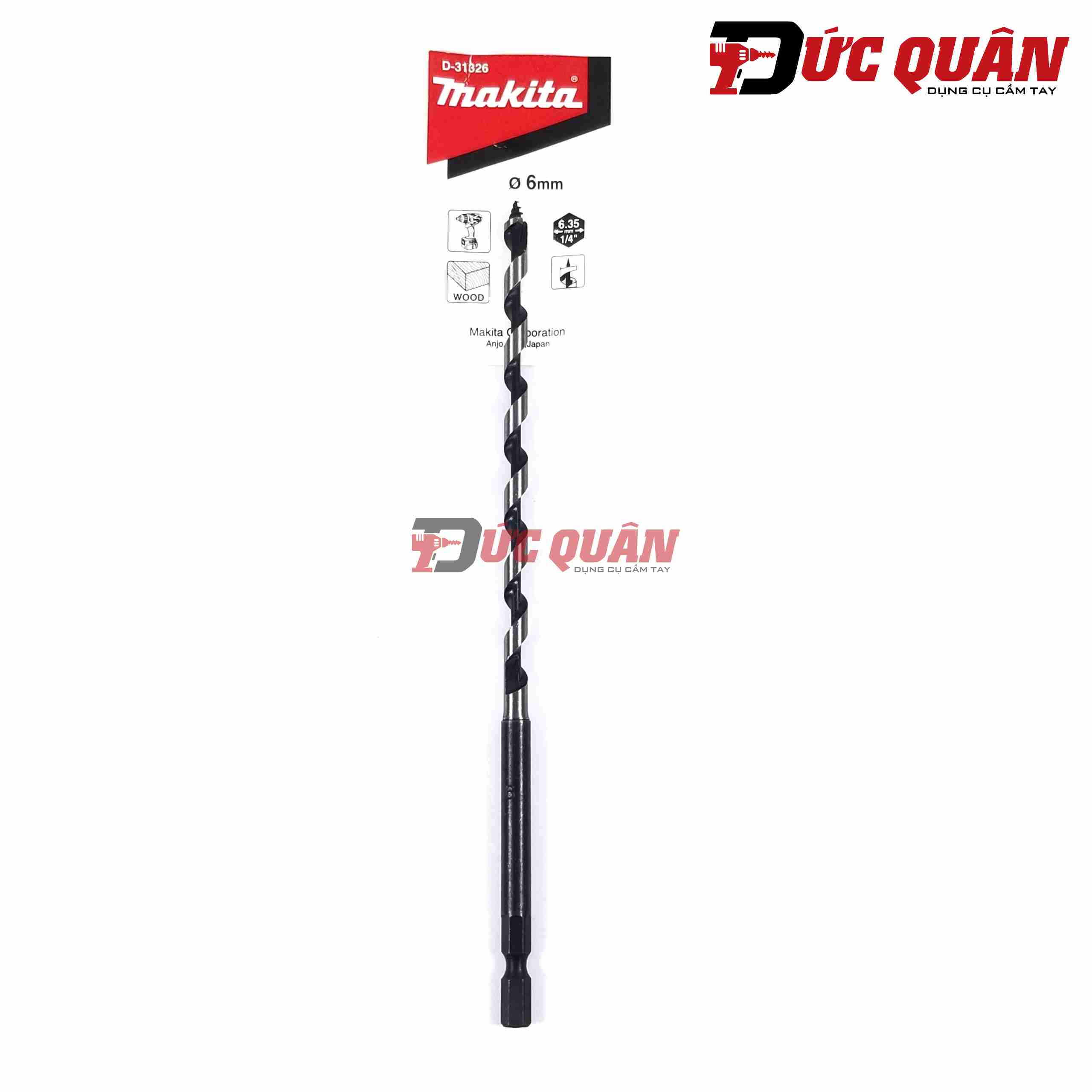 Mũi khoan xoắn ốc chân lục giác ( dài 200mm ) MAKITA